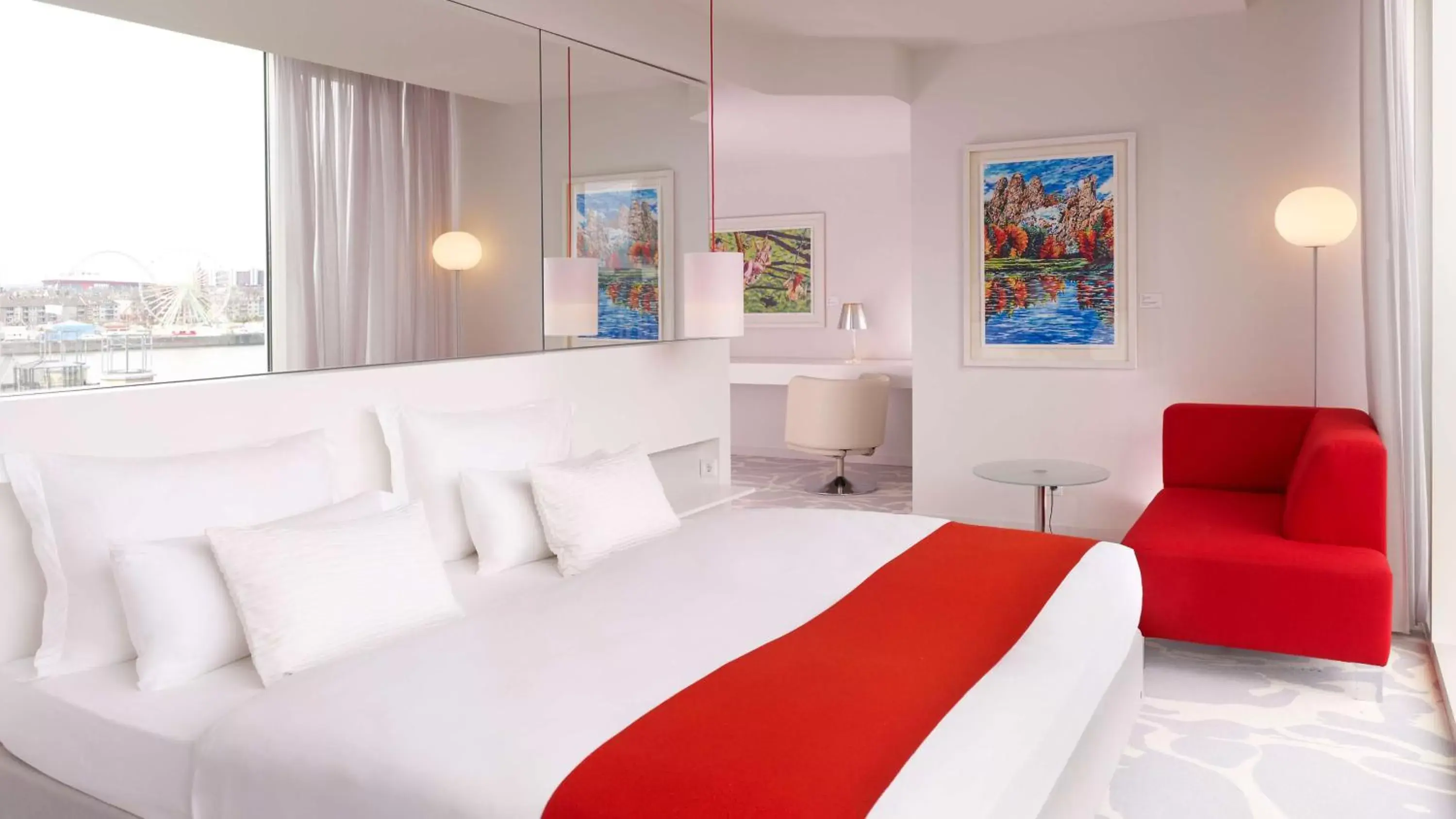 Bedroom in art'otel cologne, Powered by Radisson Hotels