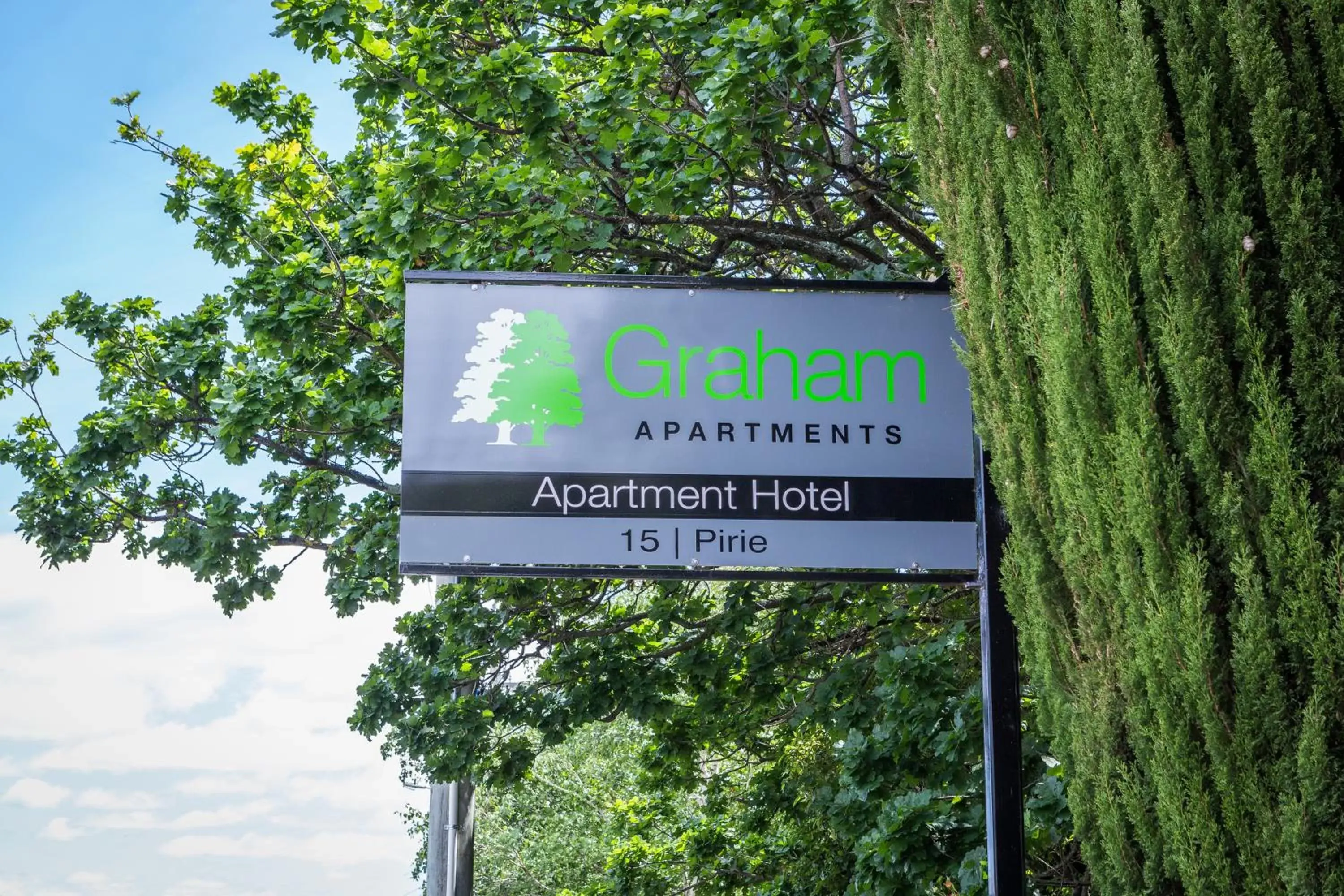 Property logo or sign in Graham Apartments