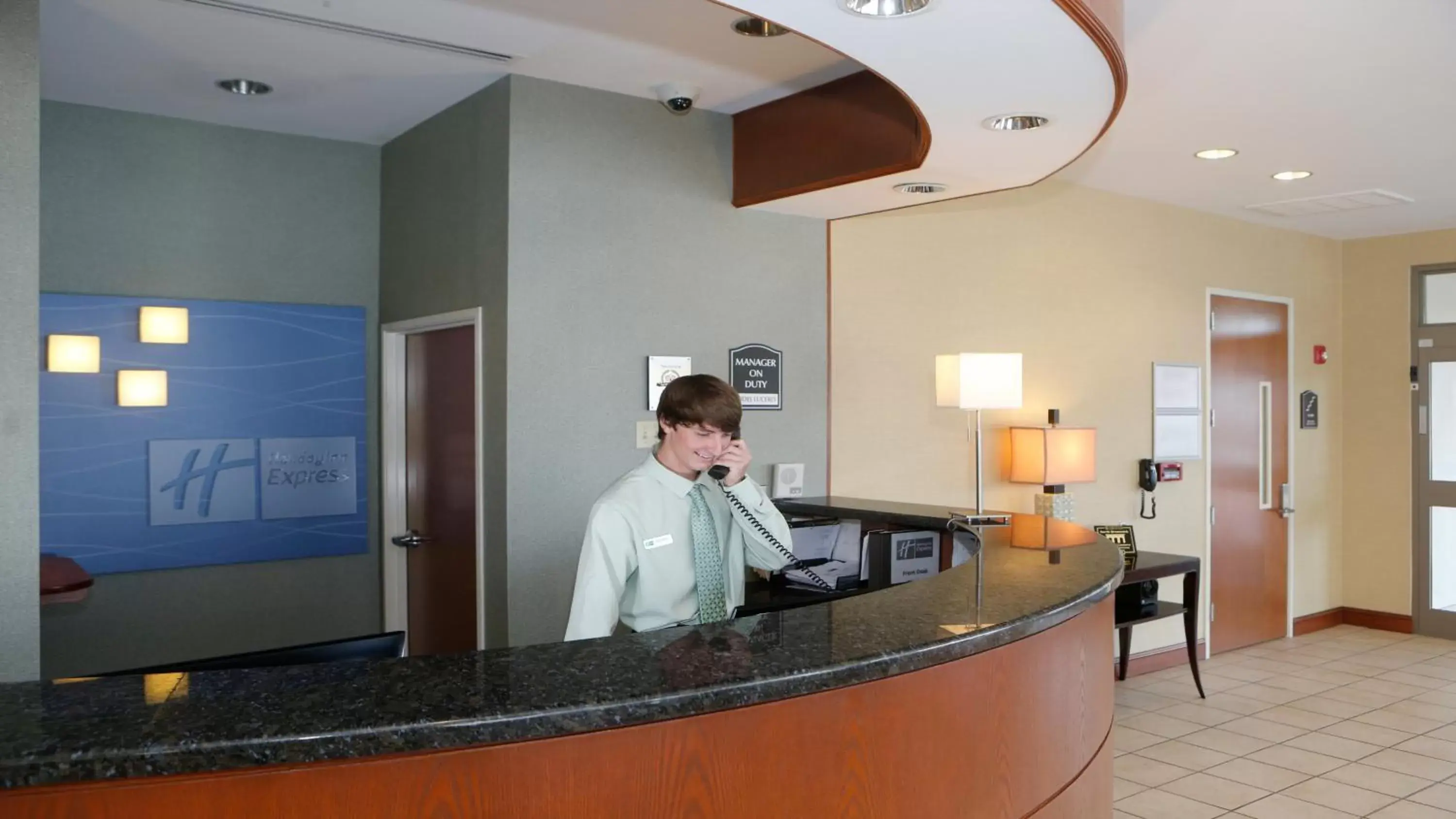 Property building, Lobby/Reception in Holiday Inn Express Leland - Wilmington Area, an IHG Hotel