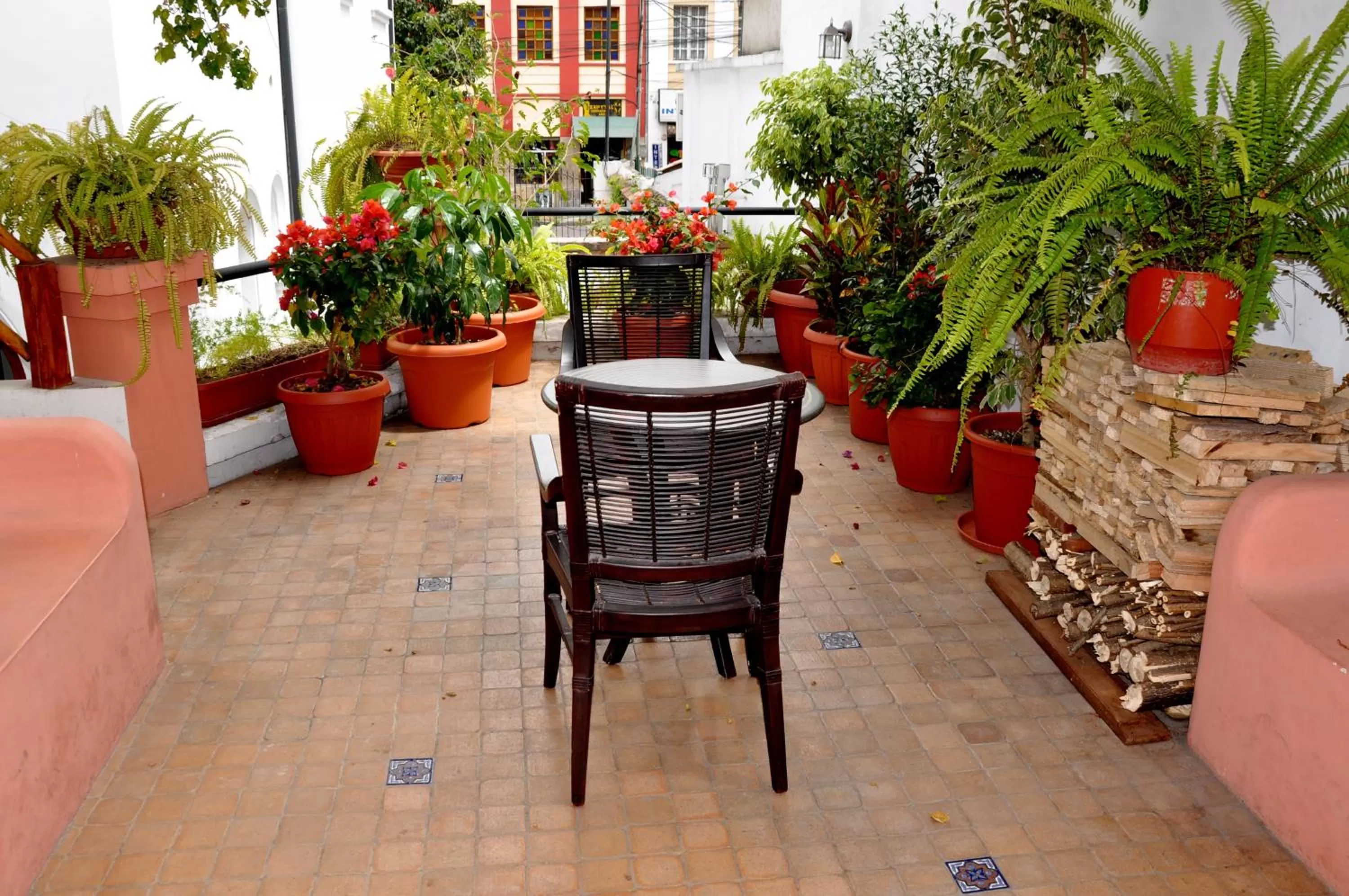 Patio in Boutique Hotel Casa Foch