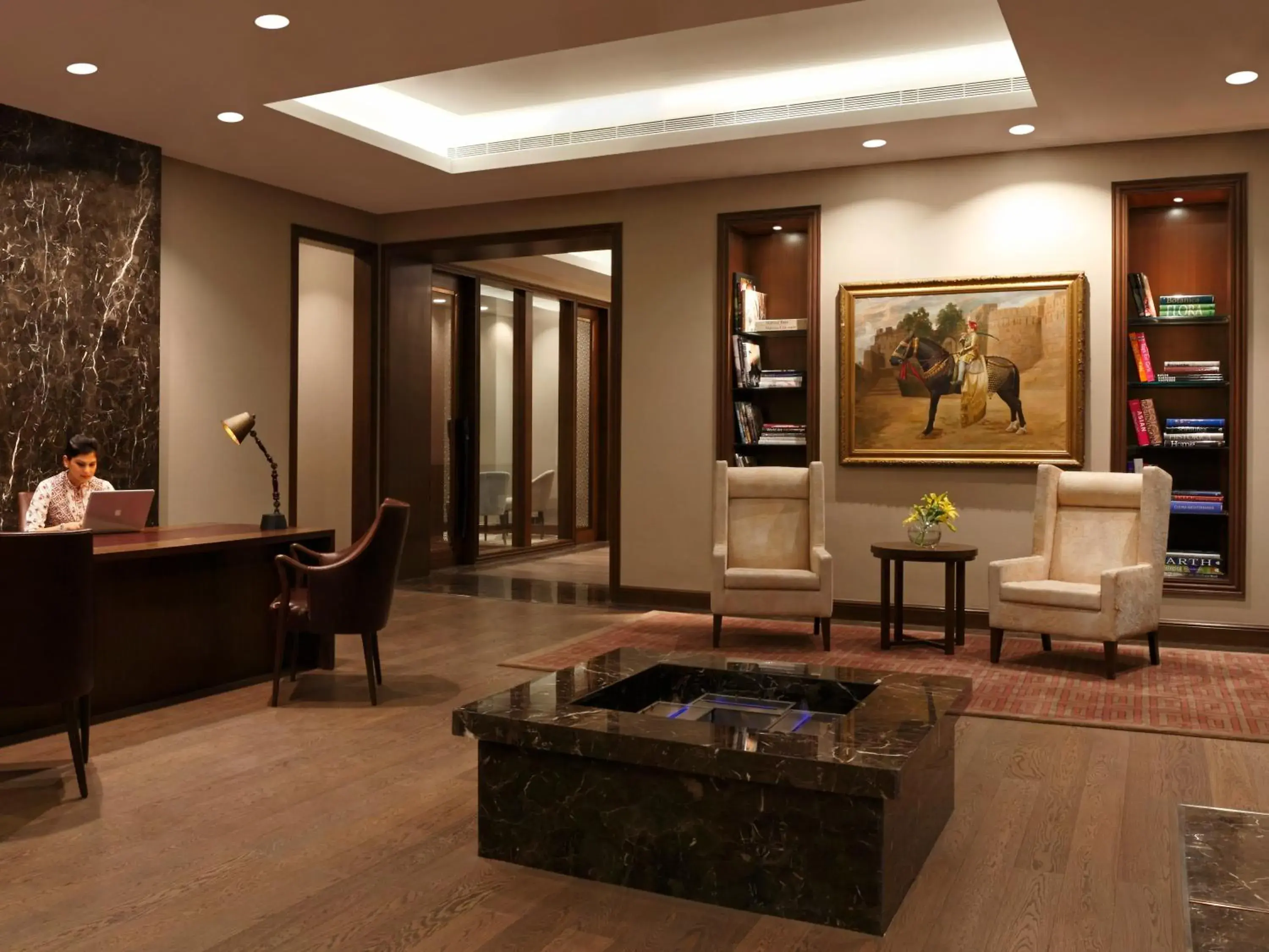 Lobby or reception in The Roseate New Delhi