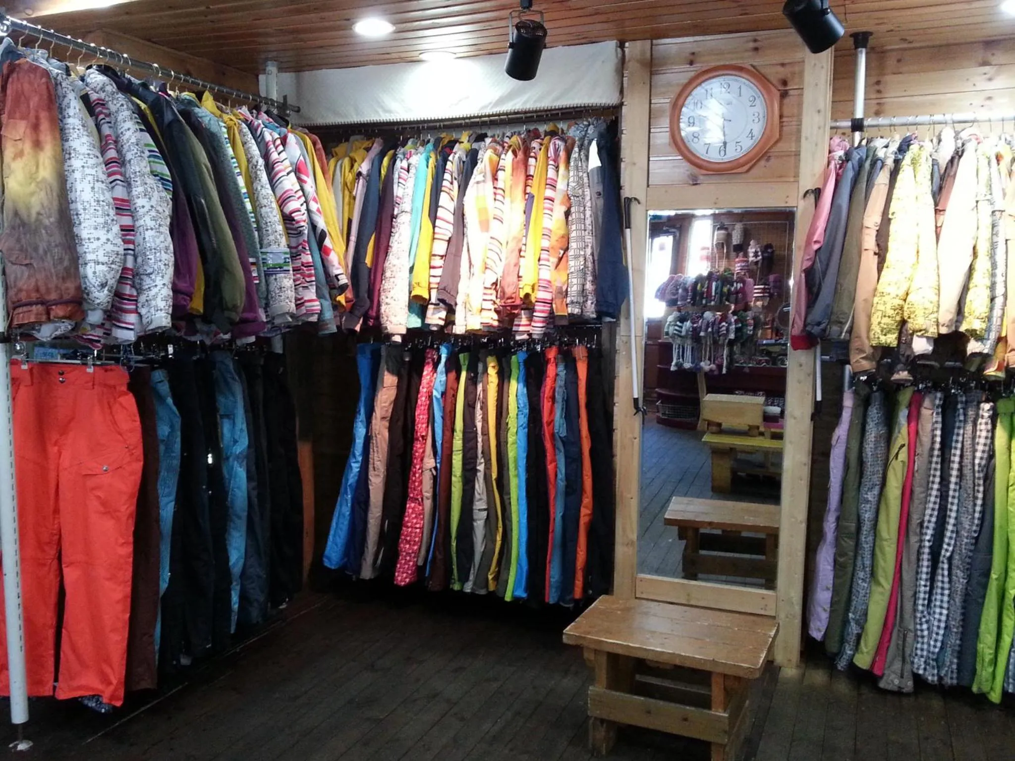 Skiing in White Cabin