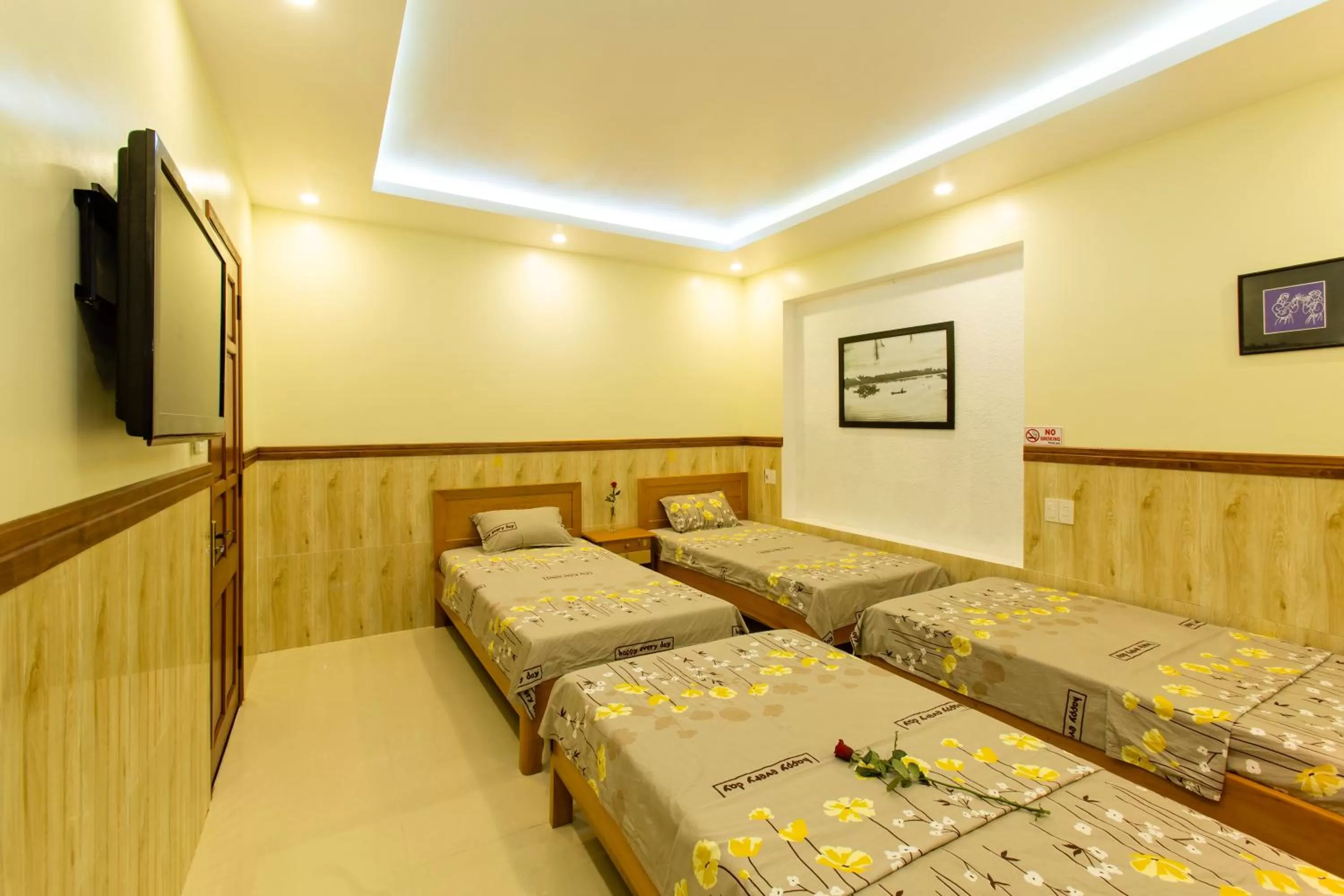 Bed in Qua Cam Tim Homestay