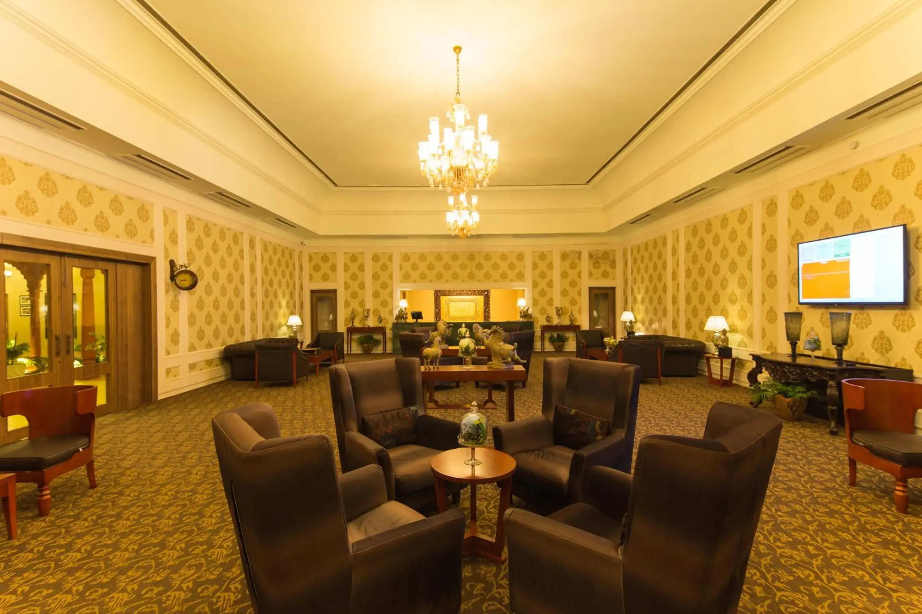 Lobby or reception, Lounge/Bar in Vesta Bikaner Palace