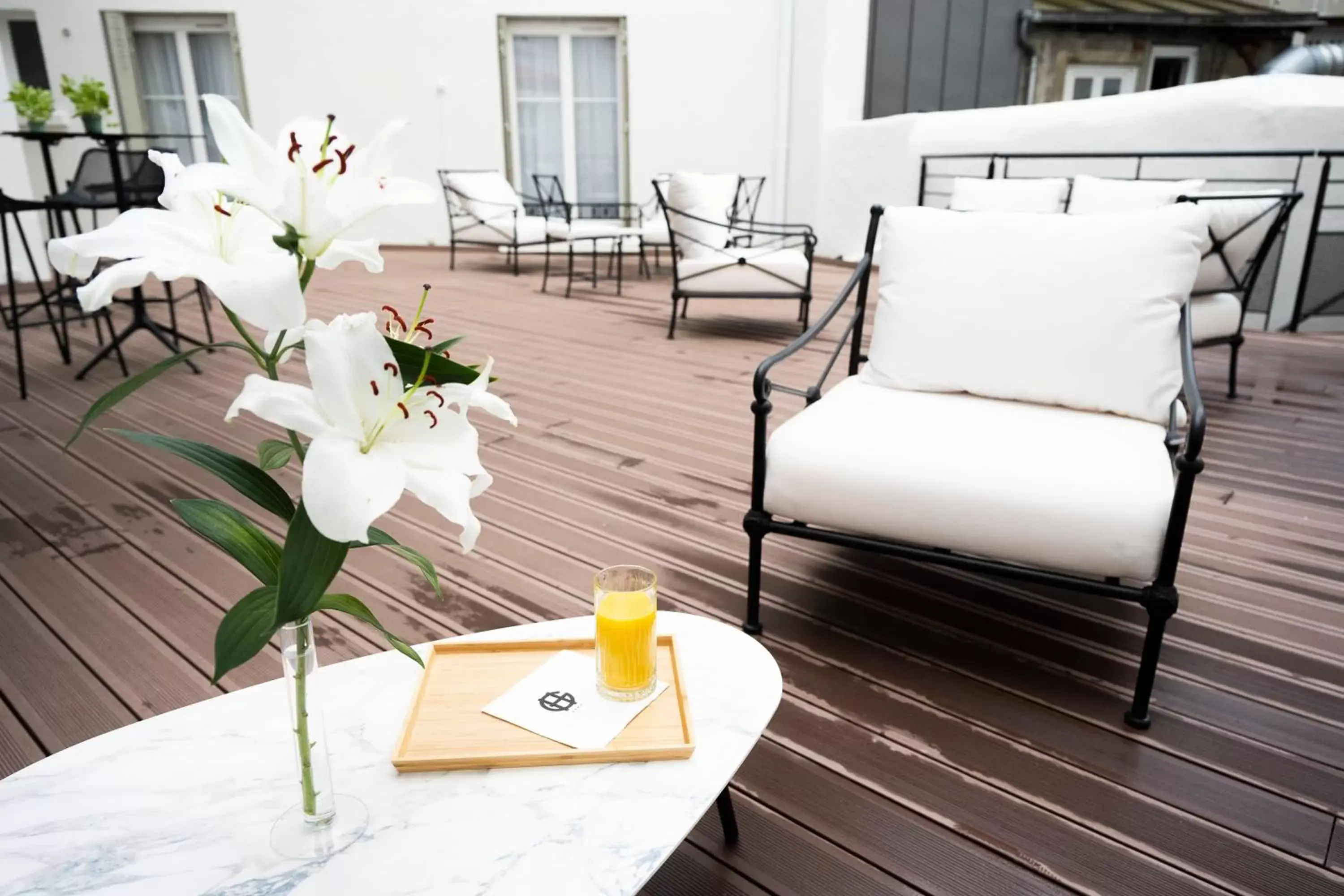 Patio, Seating Area in Le Grand Hotel