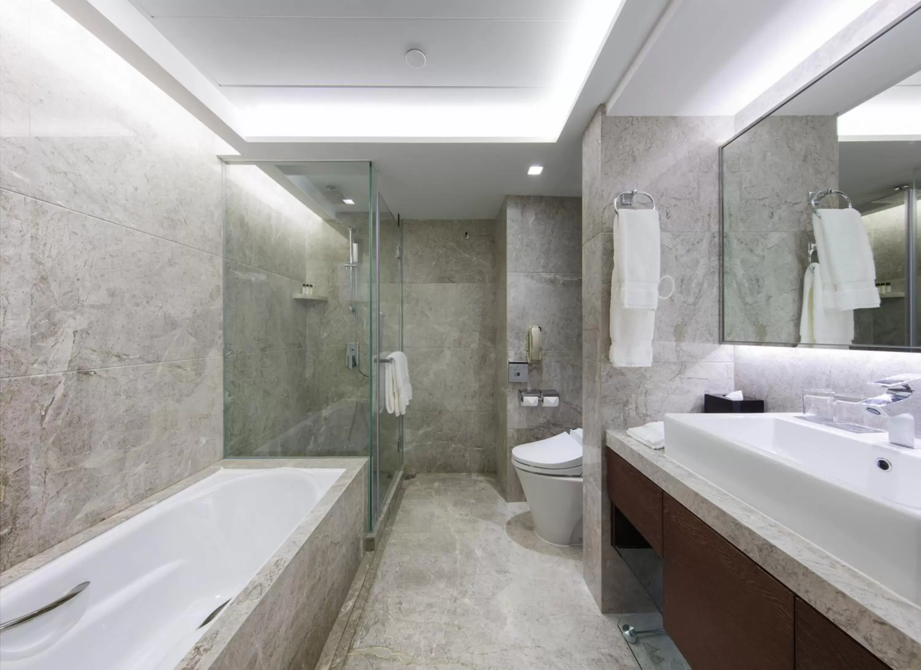 Toilet, Bathroom in New World Millennium Hong Kong Hotel