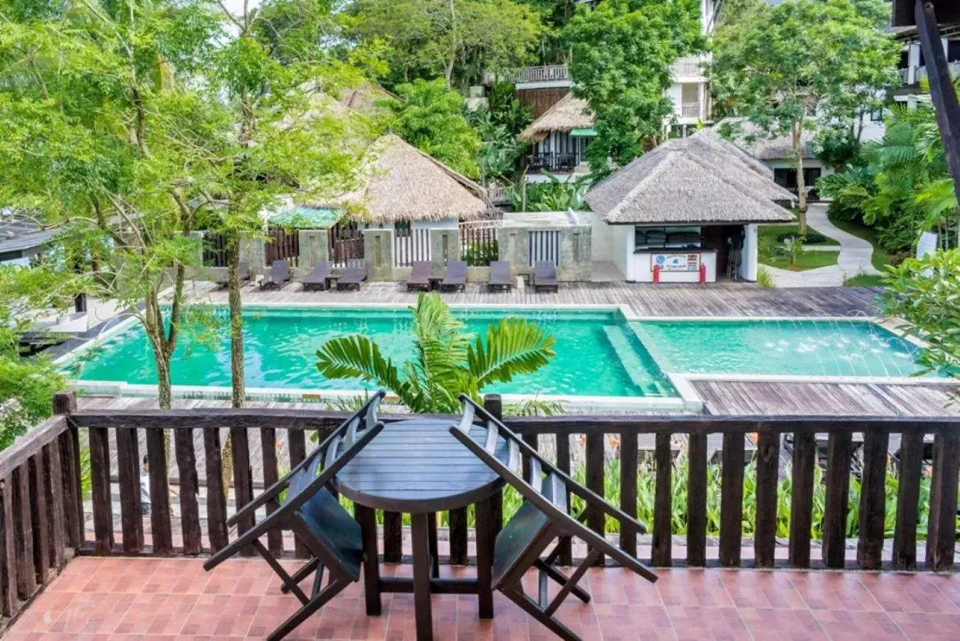 Balcony/Terrace, Pool View in Aana Resort & Spa