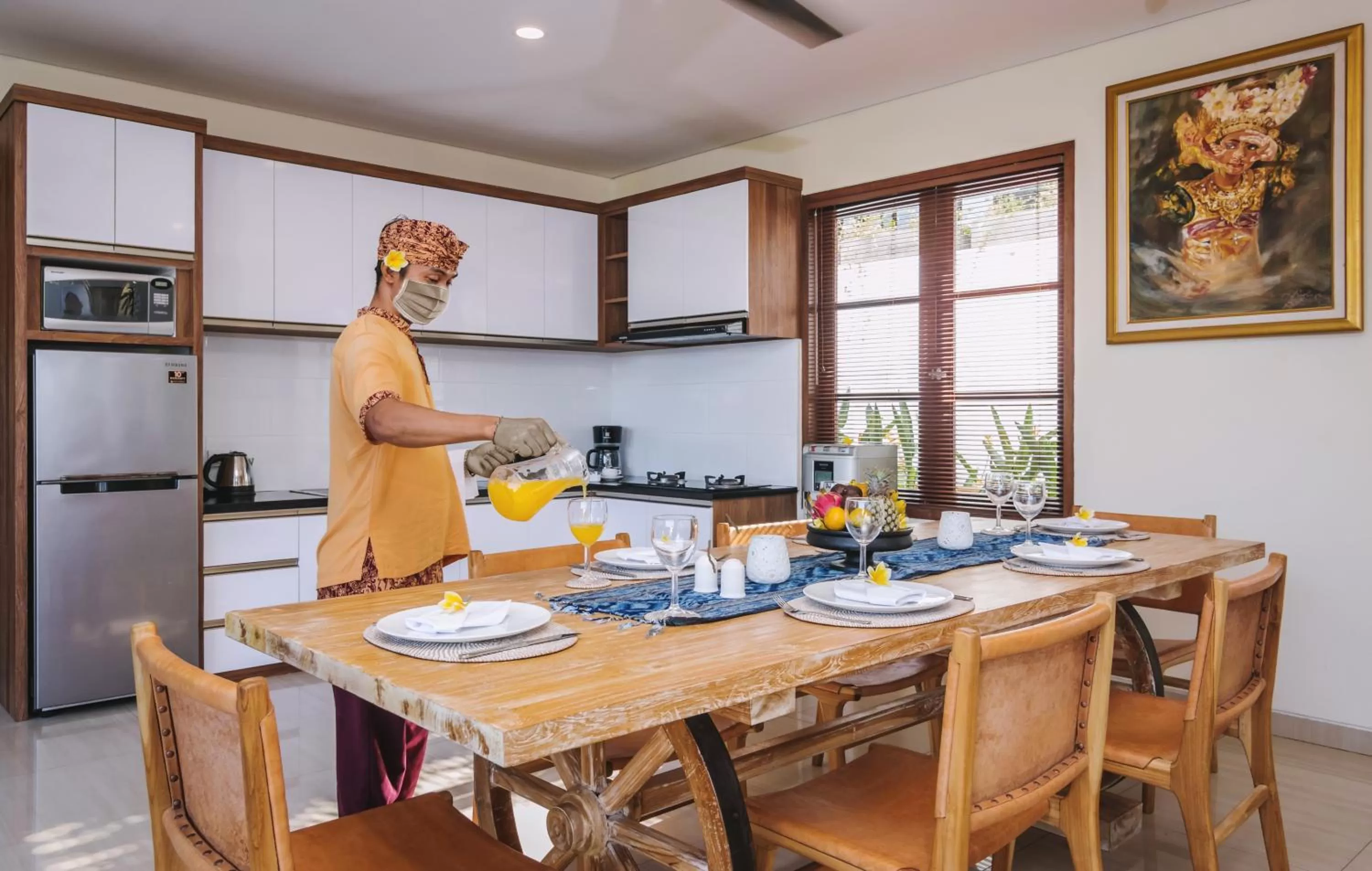 Staff in Kubu GWK Resort