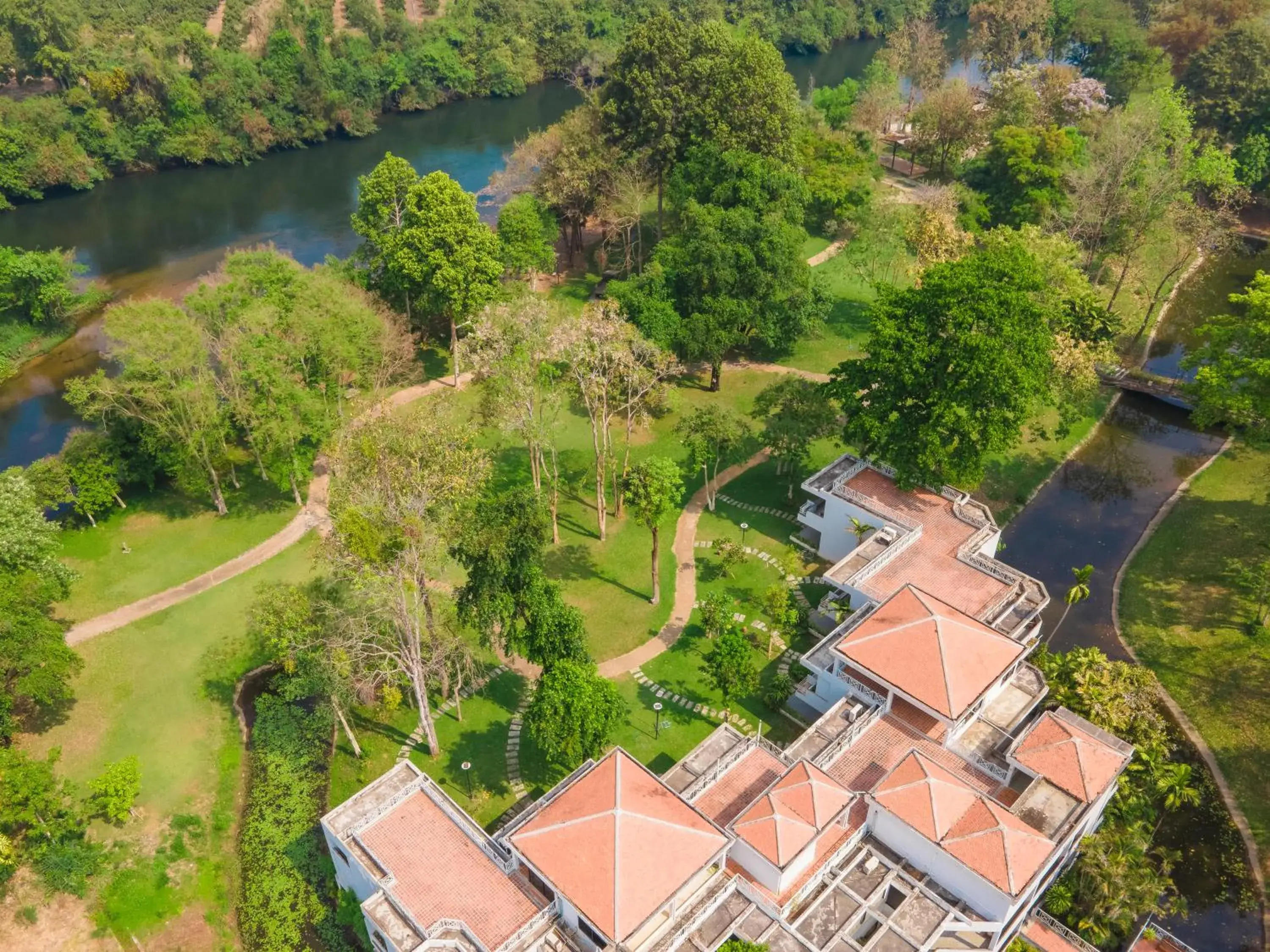Property building, Bird's-eye View in Comsaed River Kwai Resort SHA