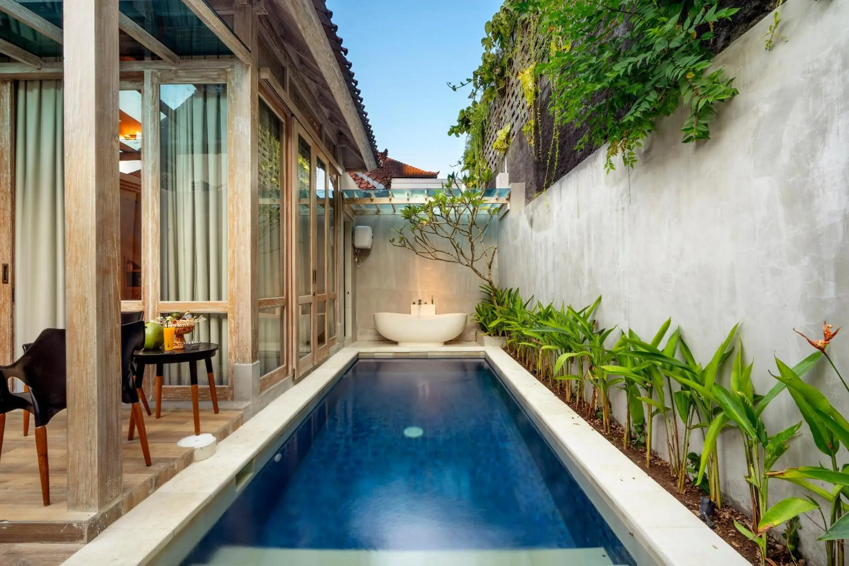 Pool view, Swimming Pool in 18 Suite Villa Loft at Kuta