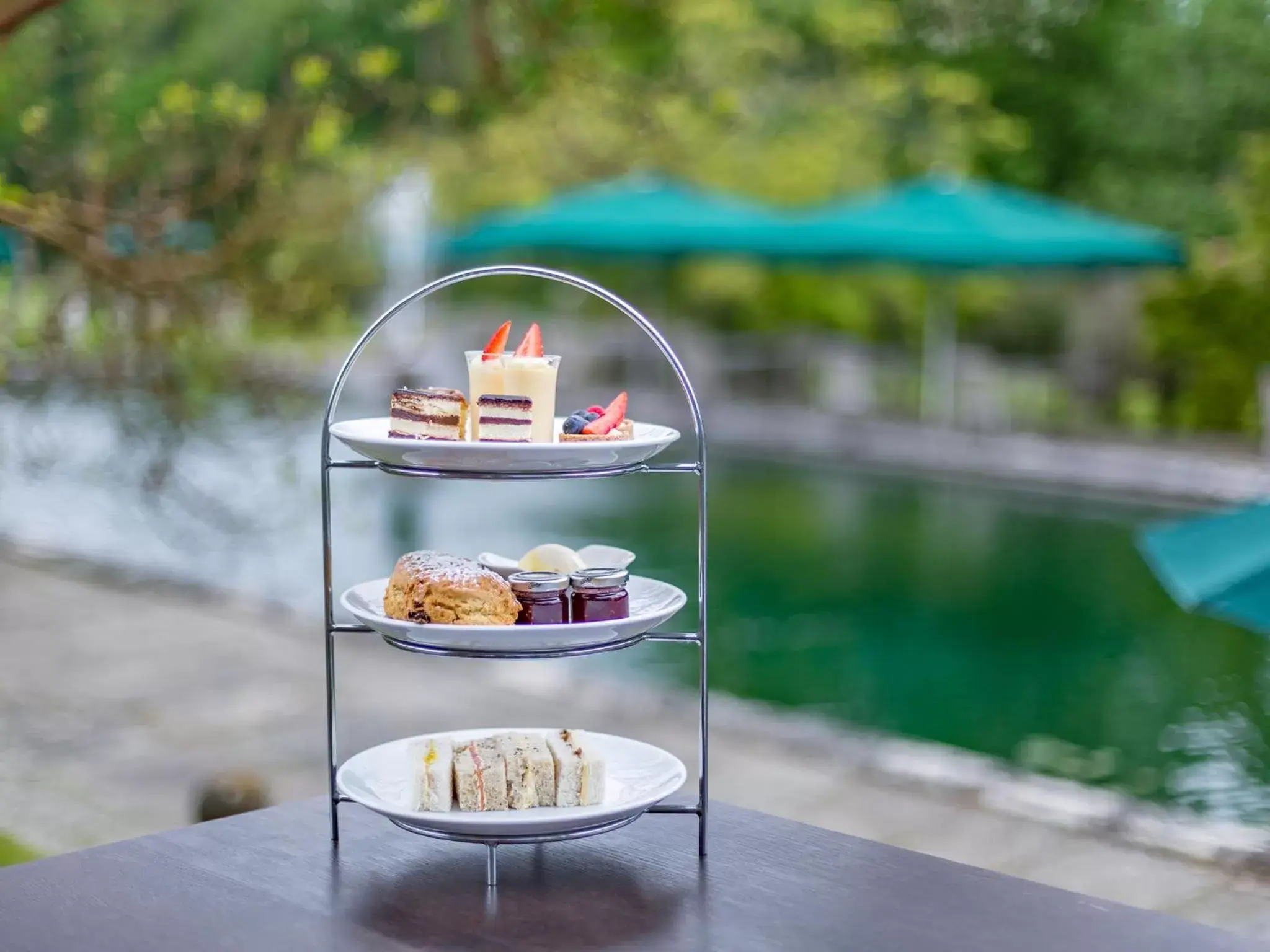 Food close-up in Rhinefield House Hotel