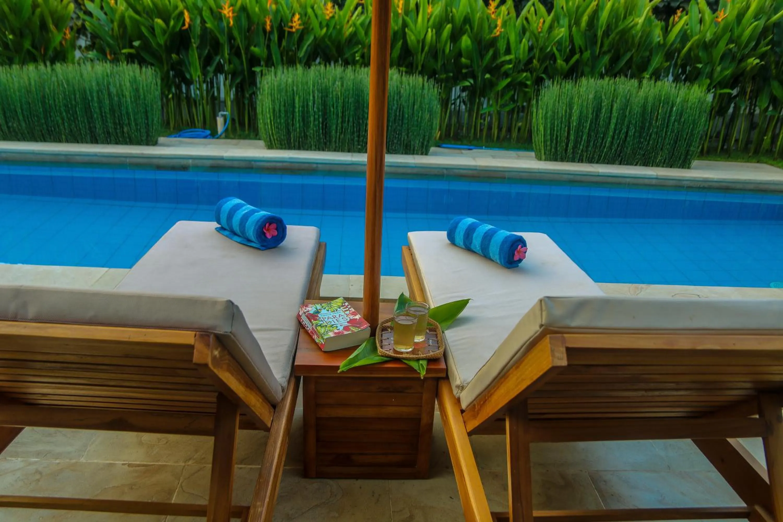 Pool view in Cozy Cottages Lombok