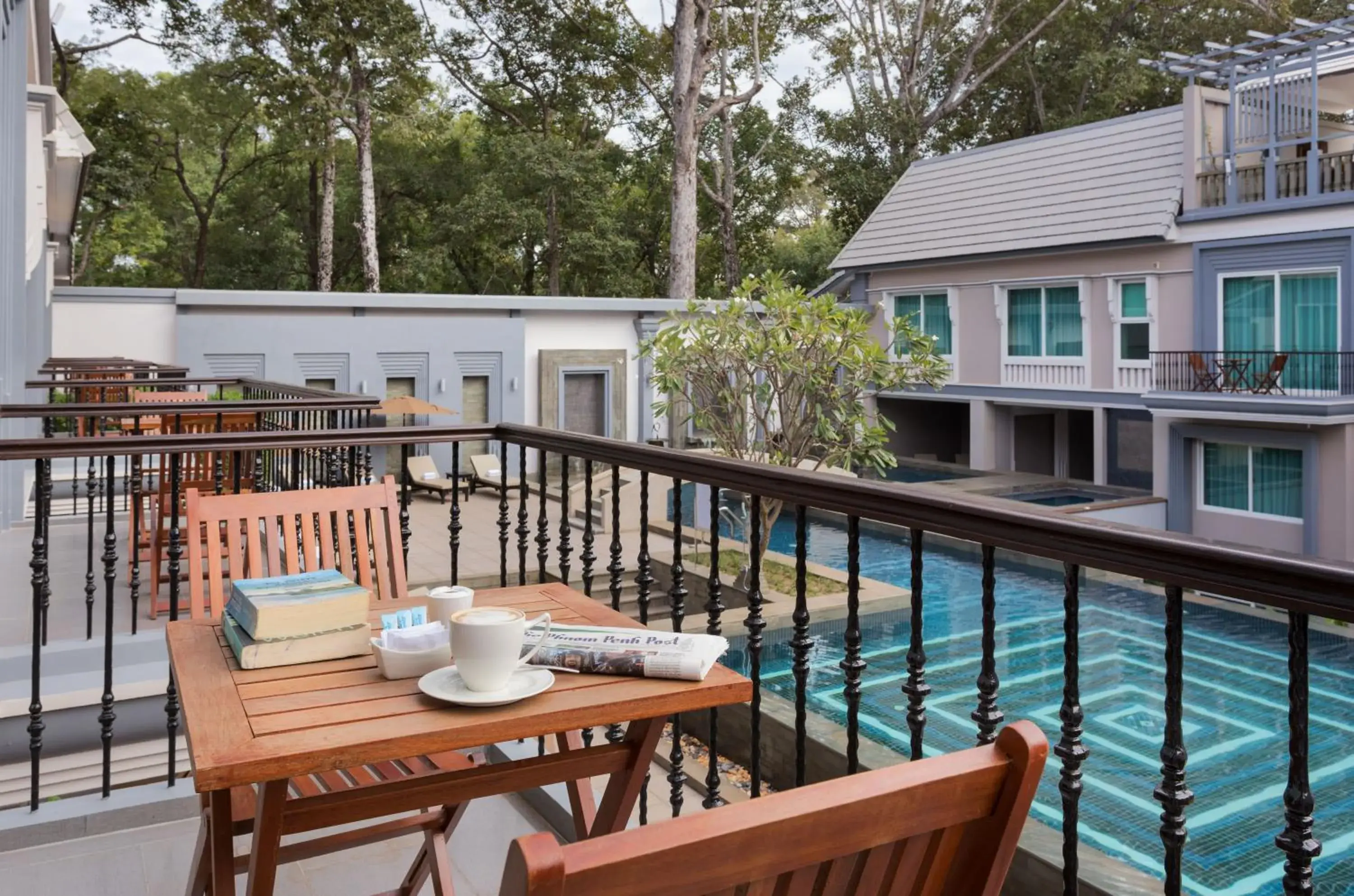 Pool View in J7 Angkor Hotel