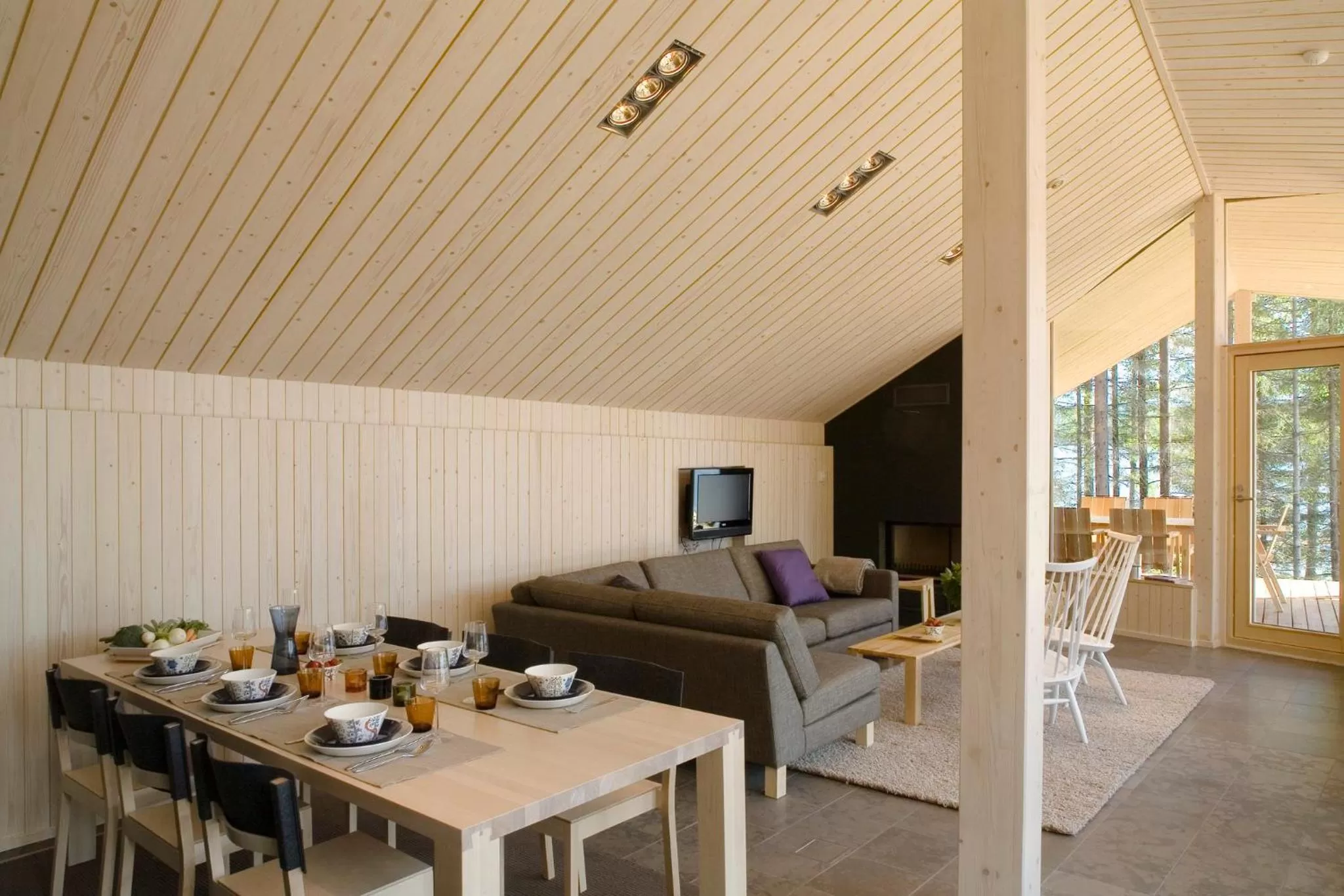 Living room, Restaurant/Places to Eat in Saimaanranta Resort by Anttolanhovi