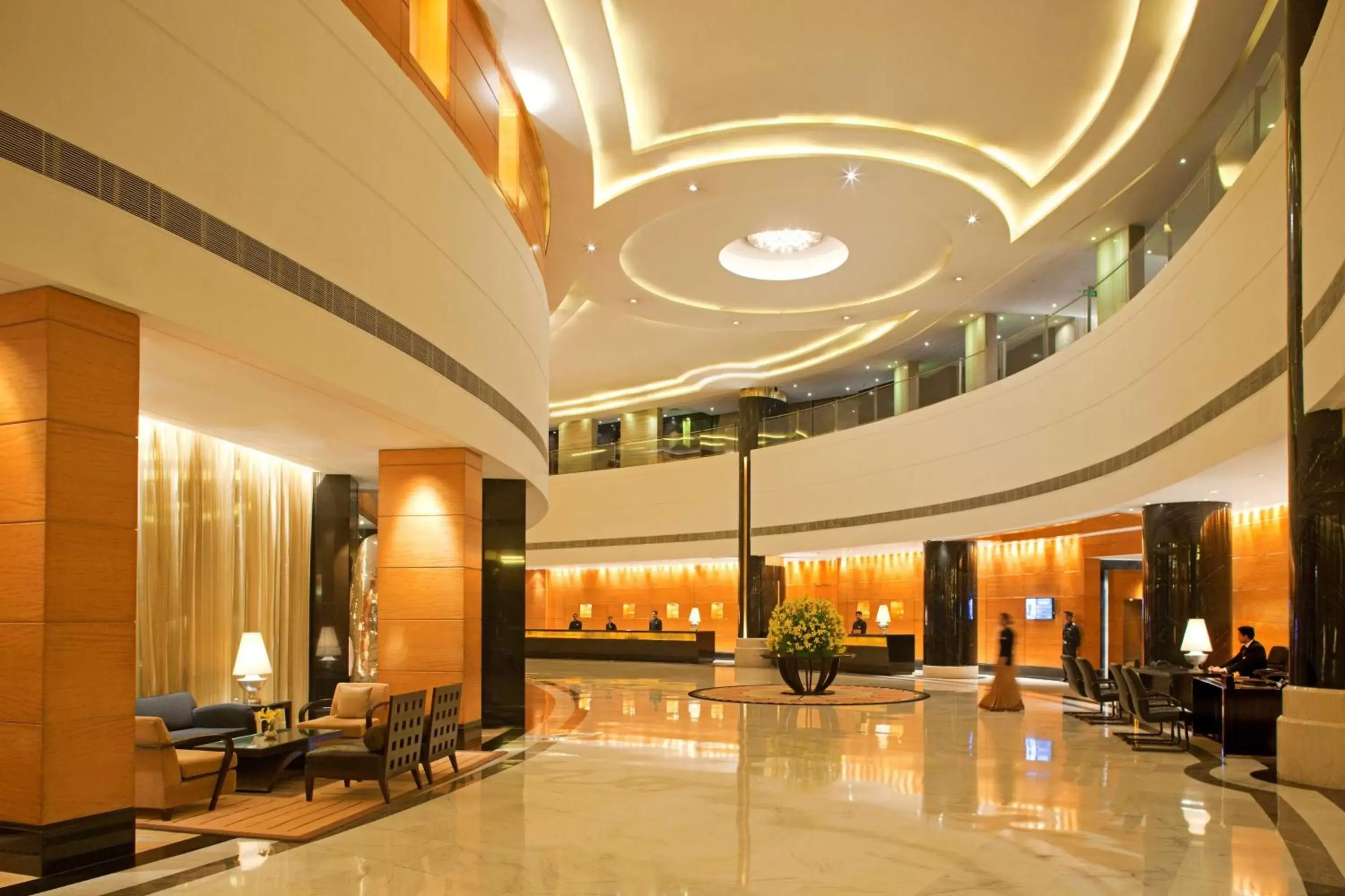 Lobby or reception, Lobby/Reception in Radisson Blu Plaza Delhi Airport