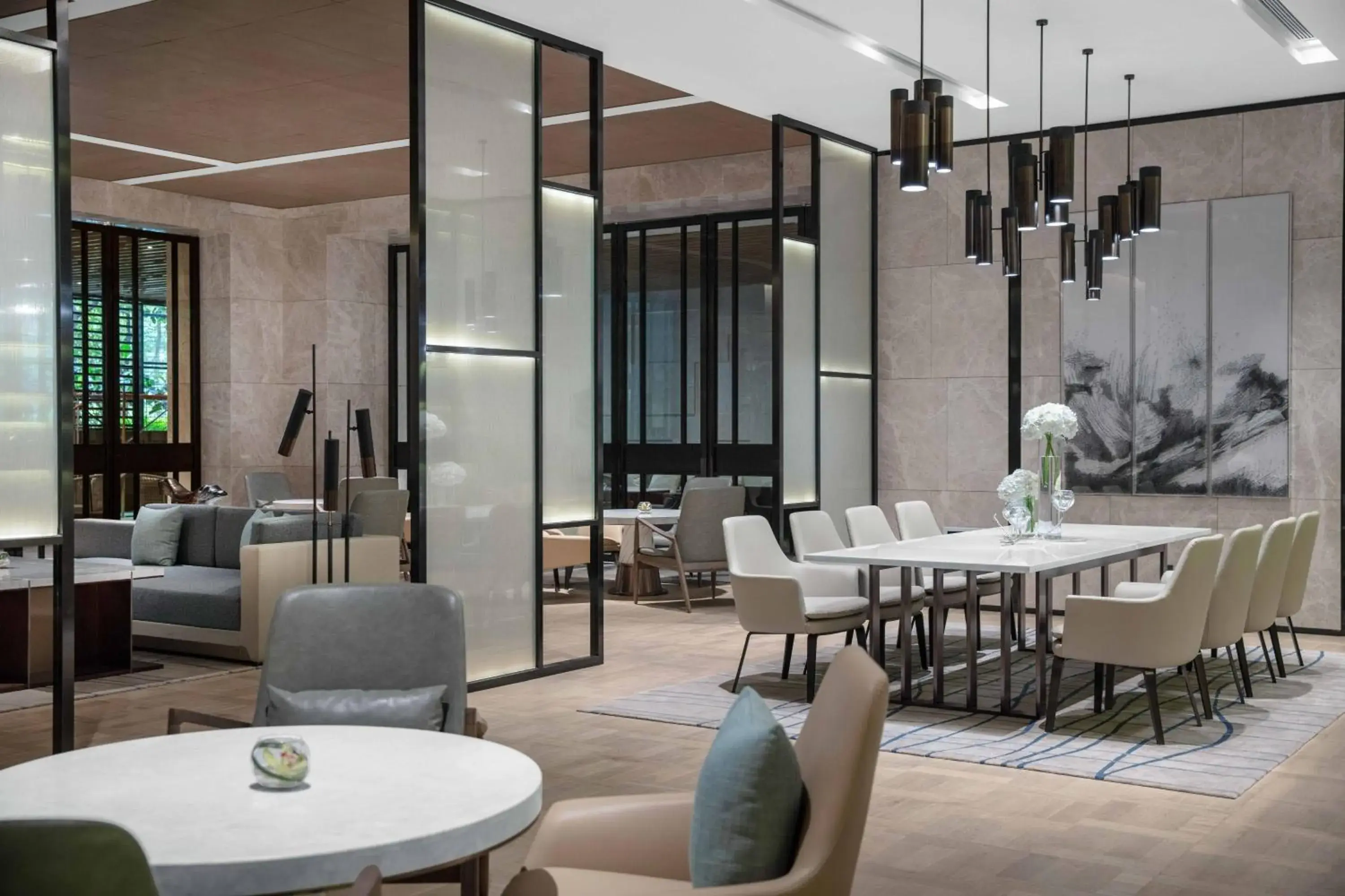 Lobby or reception, Restaurant/Places to Eat in Courtyard by Marriott Shenzhen Bao'an