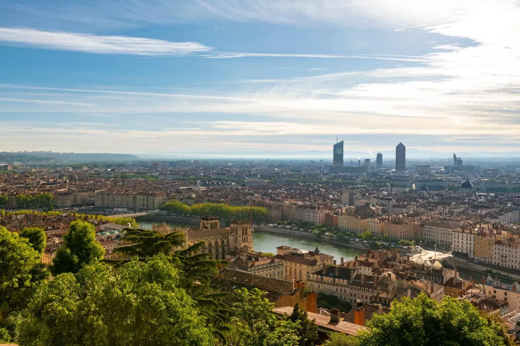 City view, Bird's-eye View in Villa Maïa