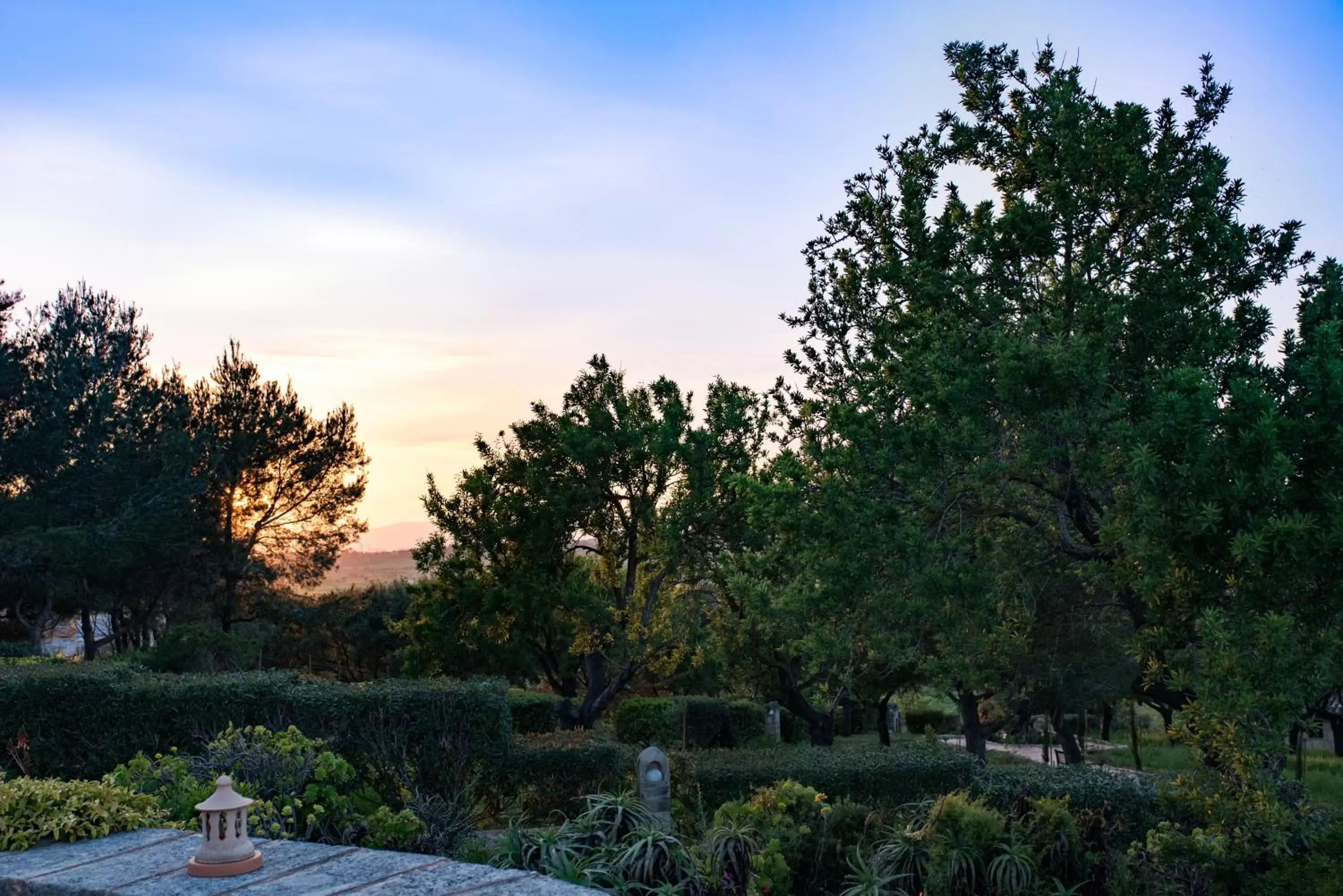 Garden view in Casa Font i Roig