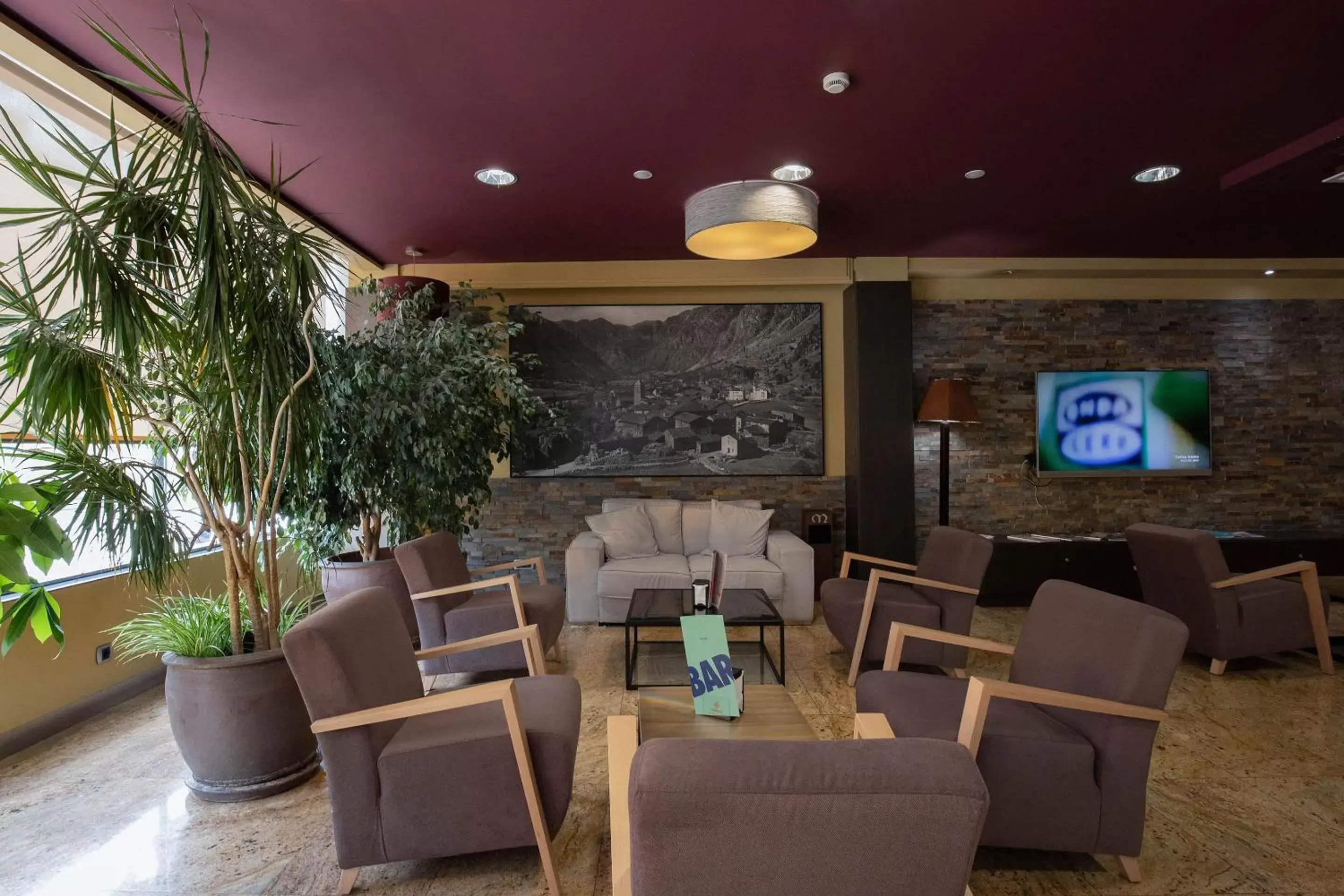 Communal lounge/ TV room in Hotel Màgic Andorra