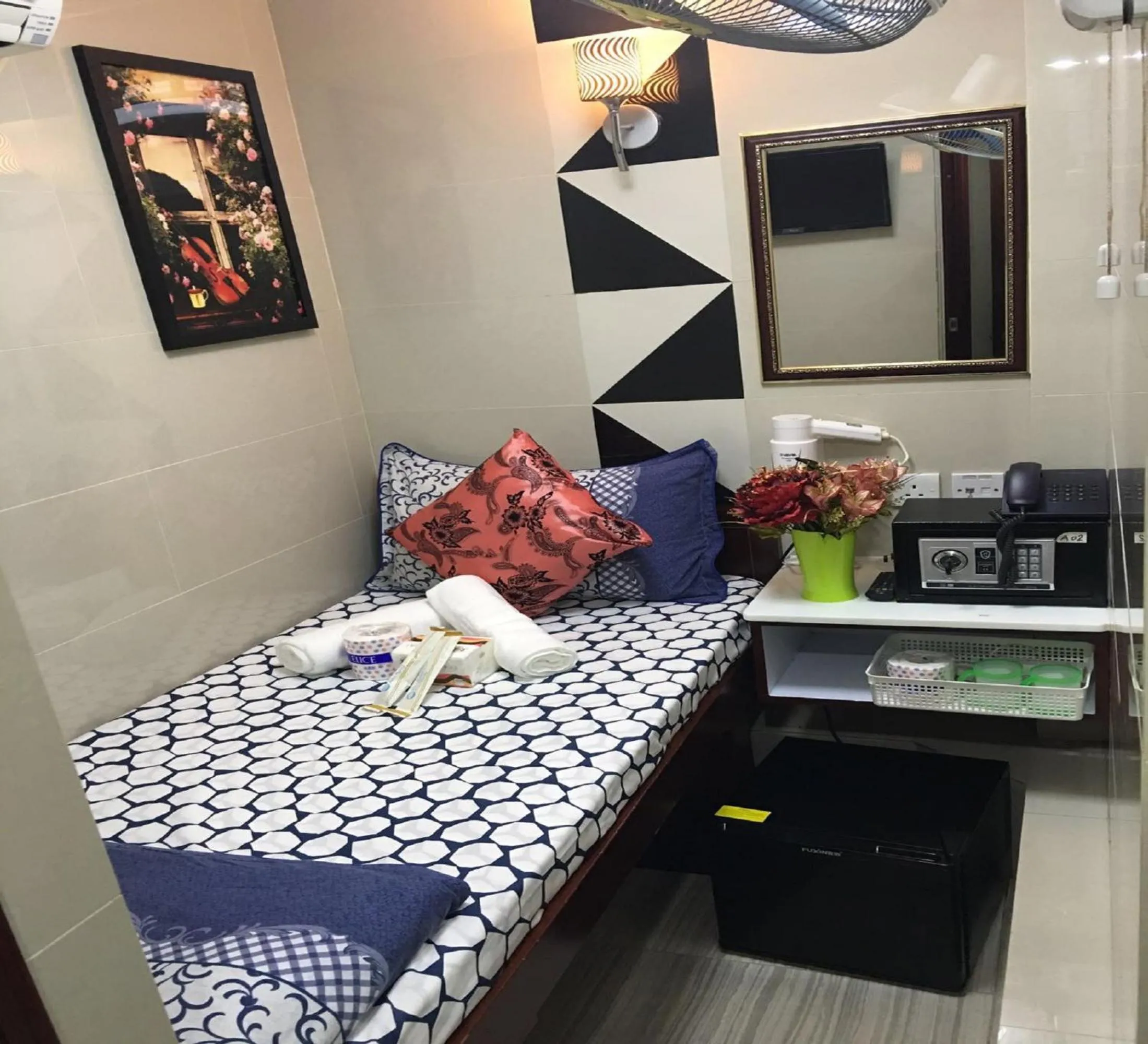 Decorative detail, Bed in Hostel Venus