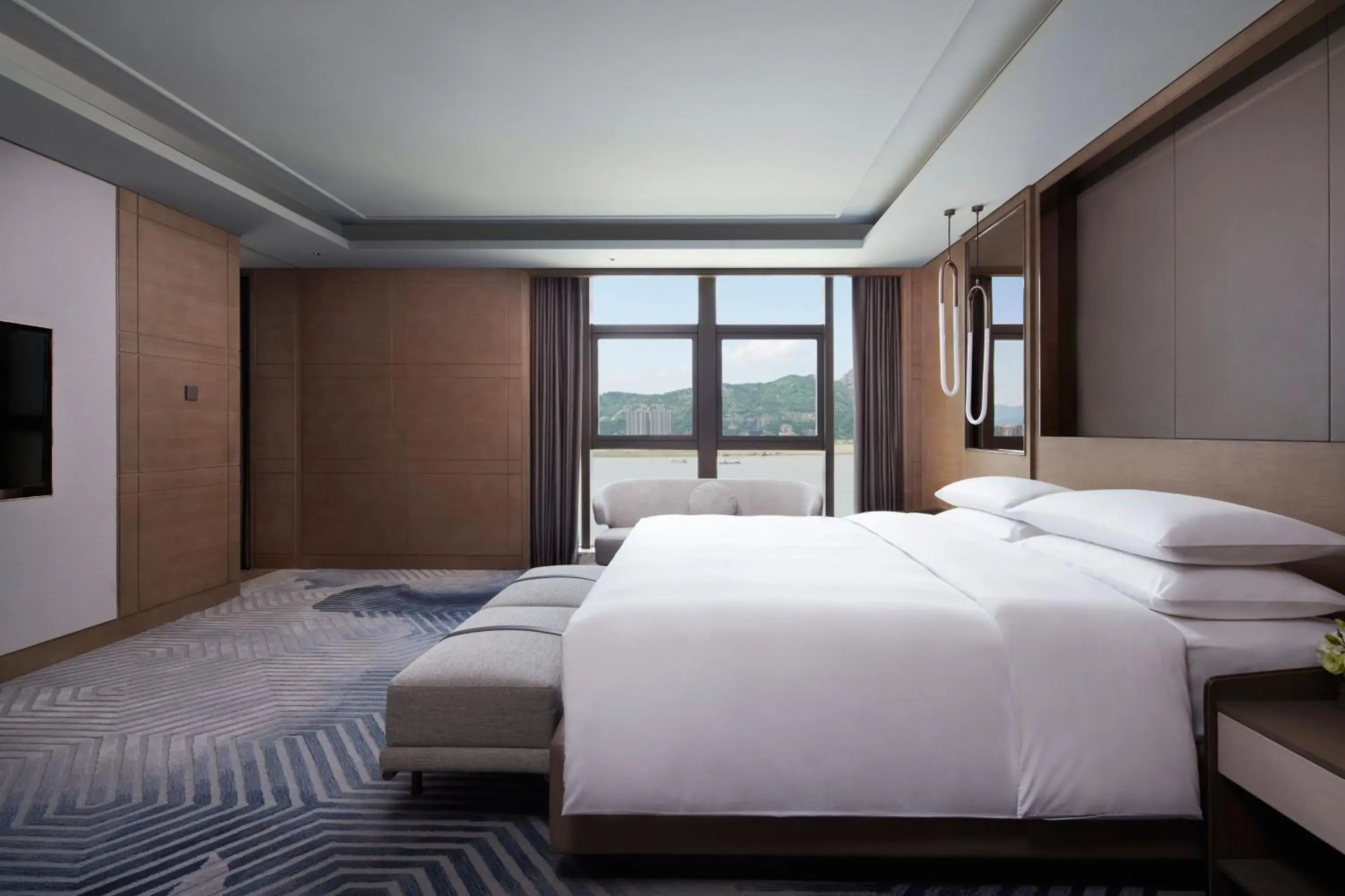 Bedroom, Bed in Wenzhou Marriott Hotel