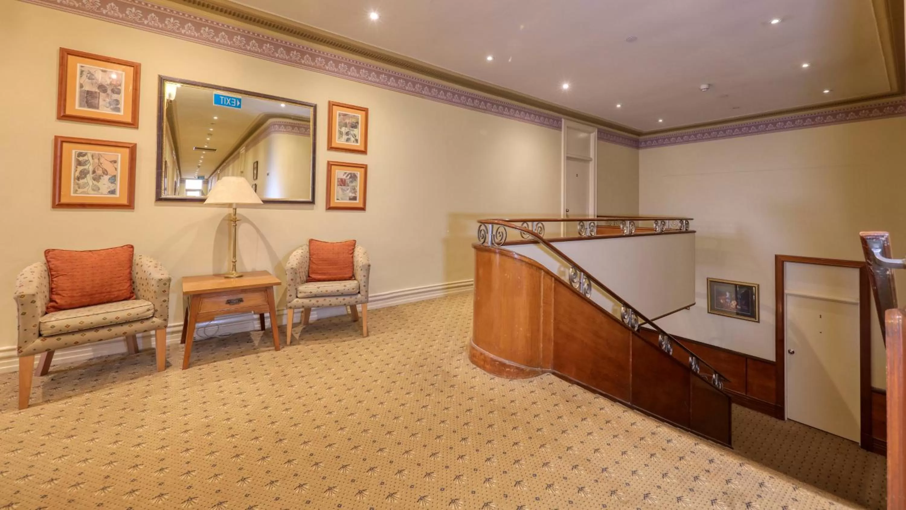 Seating area in Royal Exchange Hotel