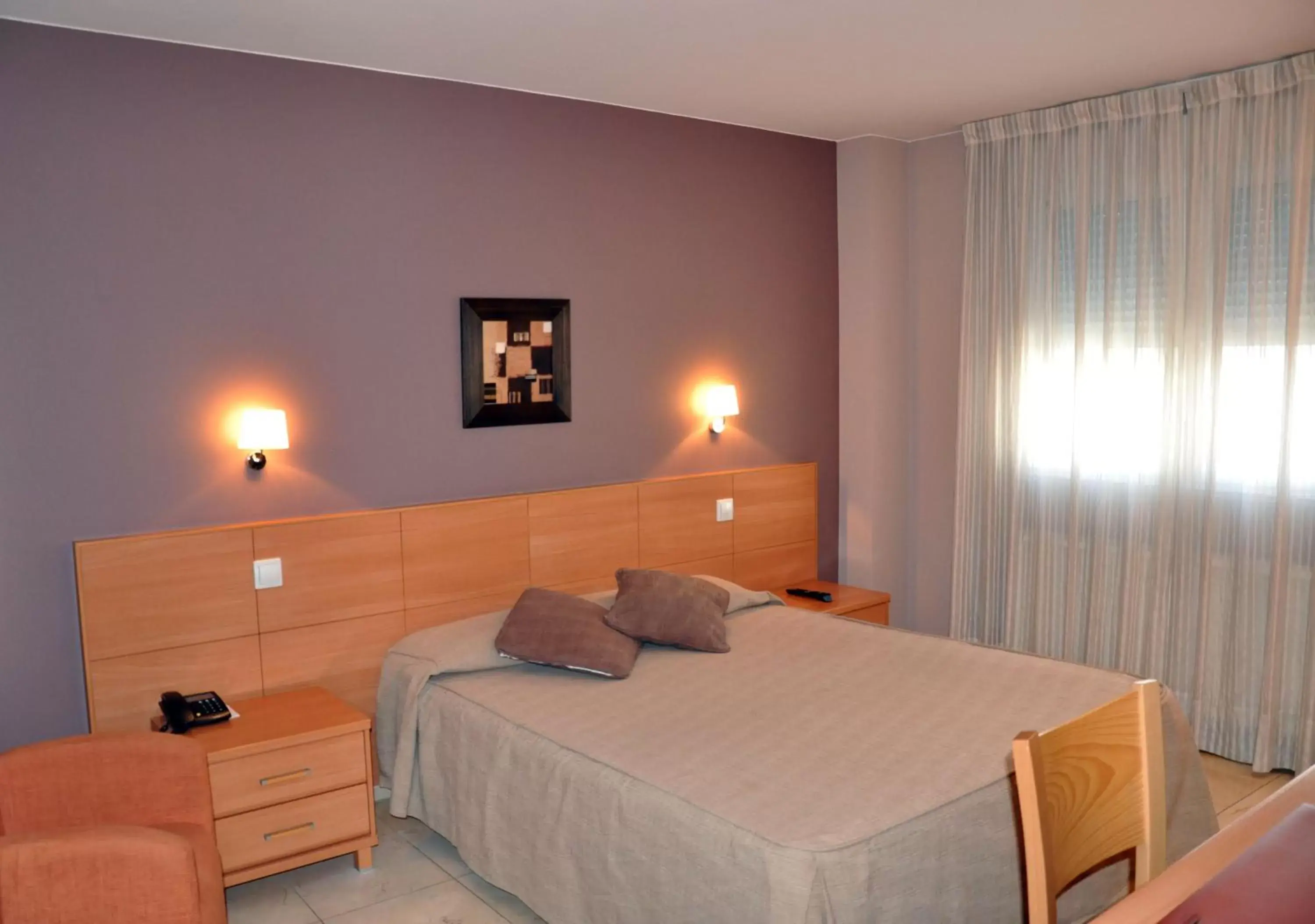 Bed in Hotel Apartamentos Ciudad de Lugo