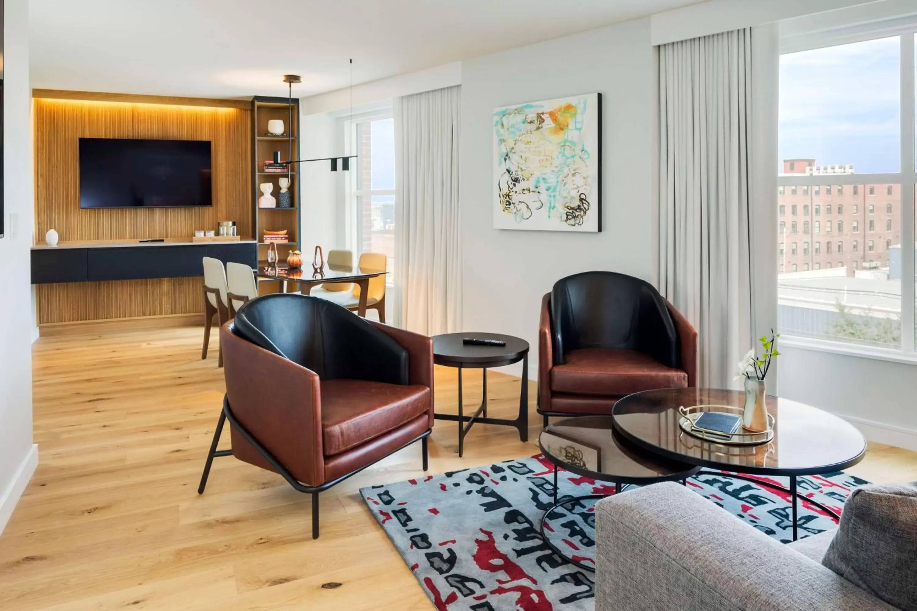 Living room, Seating Area in Canopy By Hilton Portland Waterfront