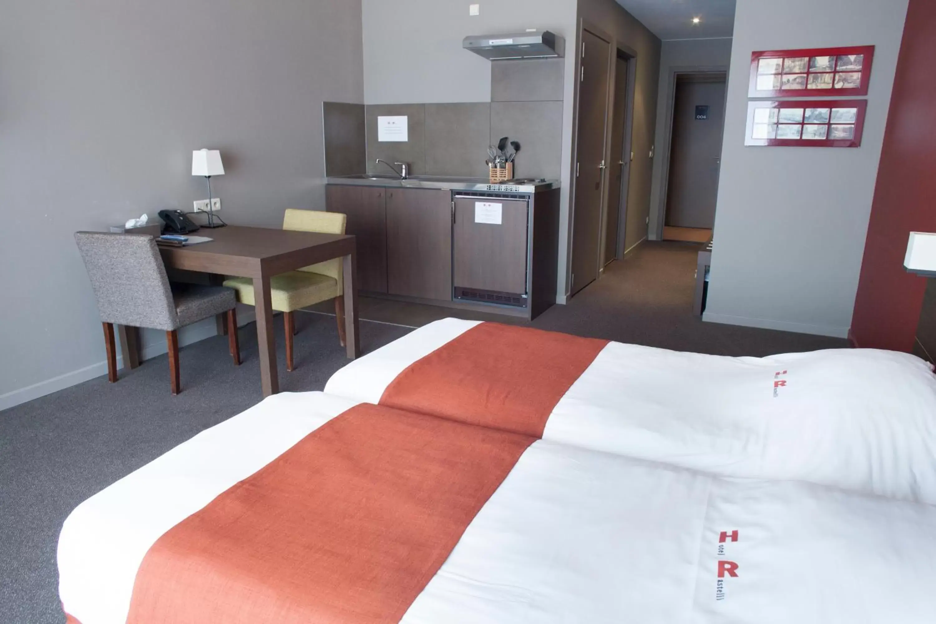 Bed in Hotel Rastelli Tervuren