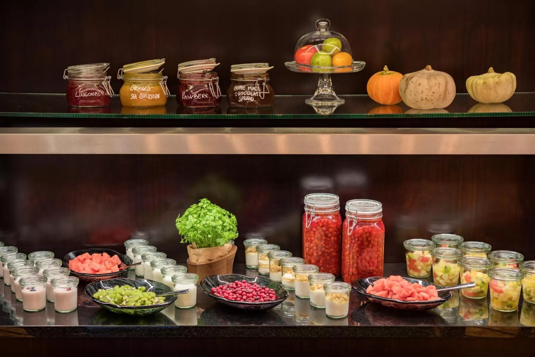 Buffet breakfast in Grand Hotel Kempinski Riga