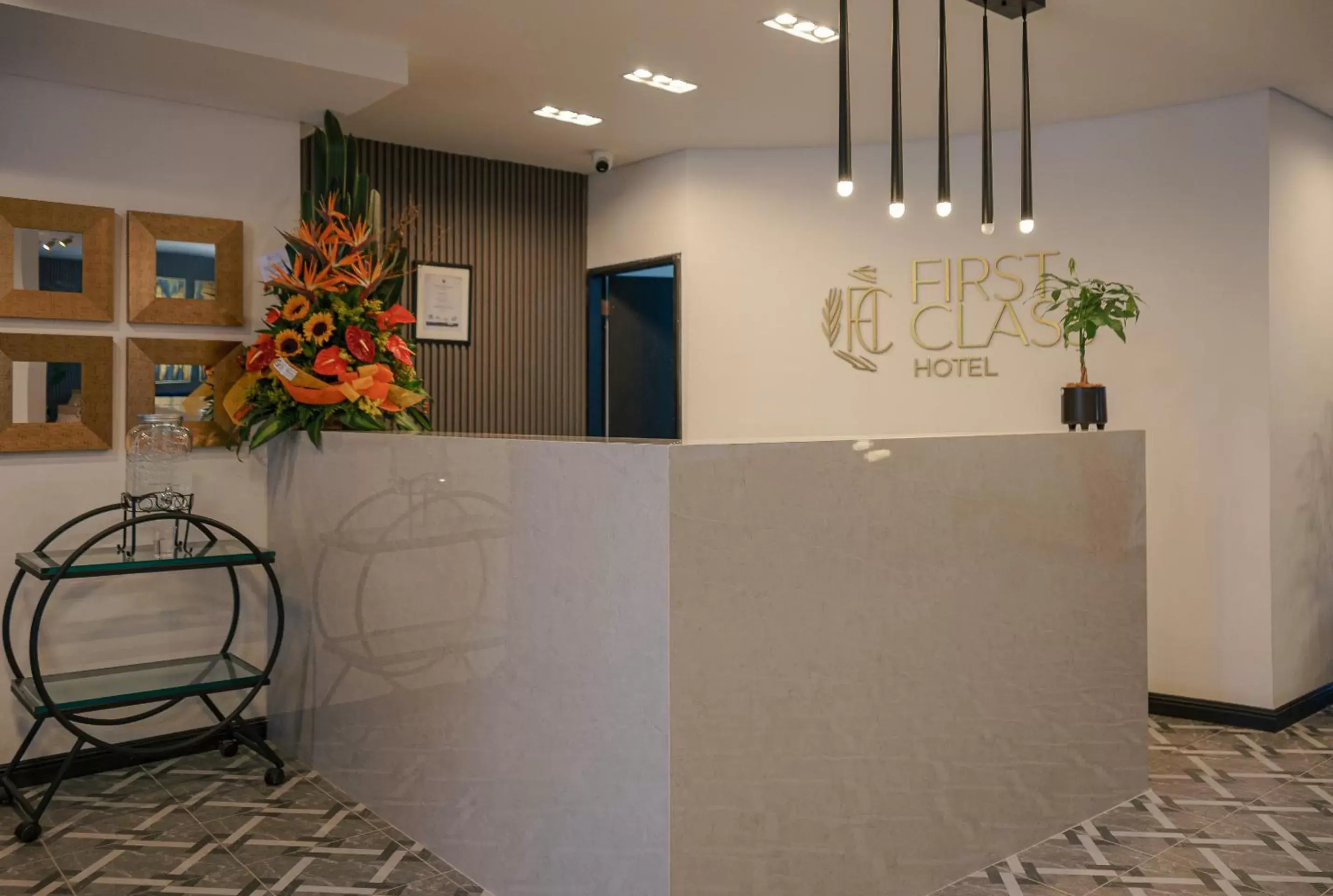 Lobby or reception in First Class Hotel Lobby or reception in First Class Hotel
