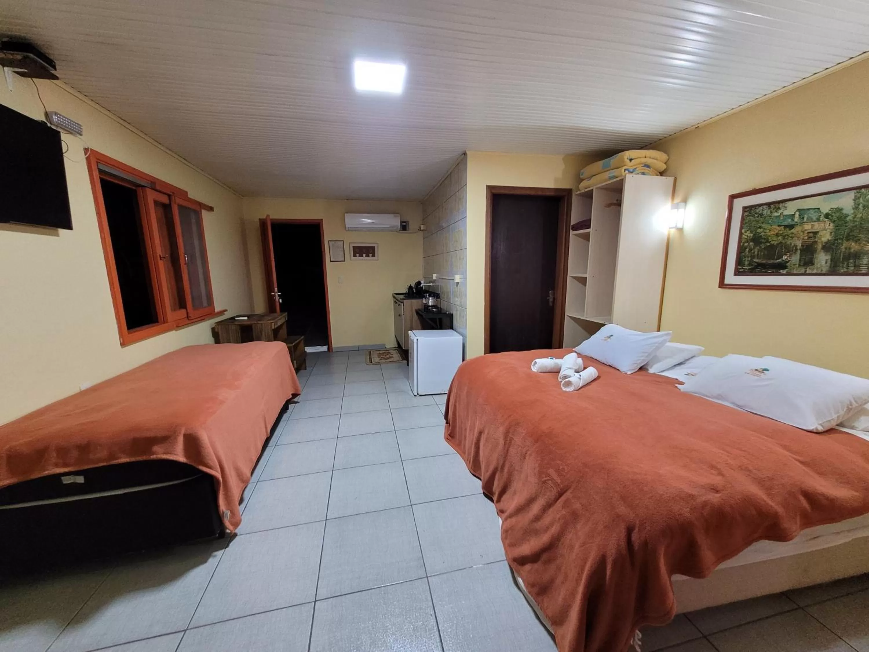 Bed in Pousada da Chacara