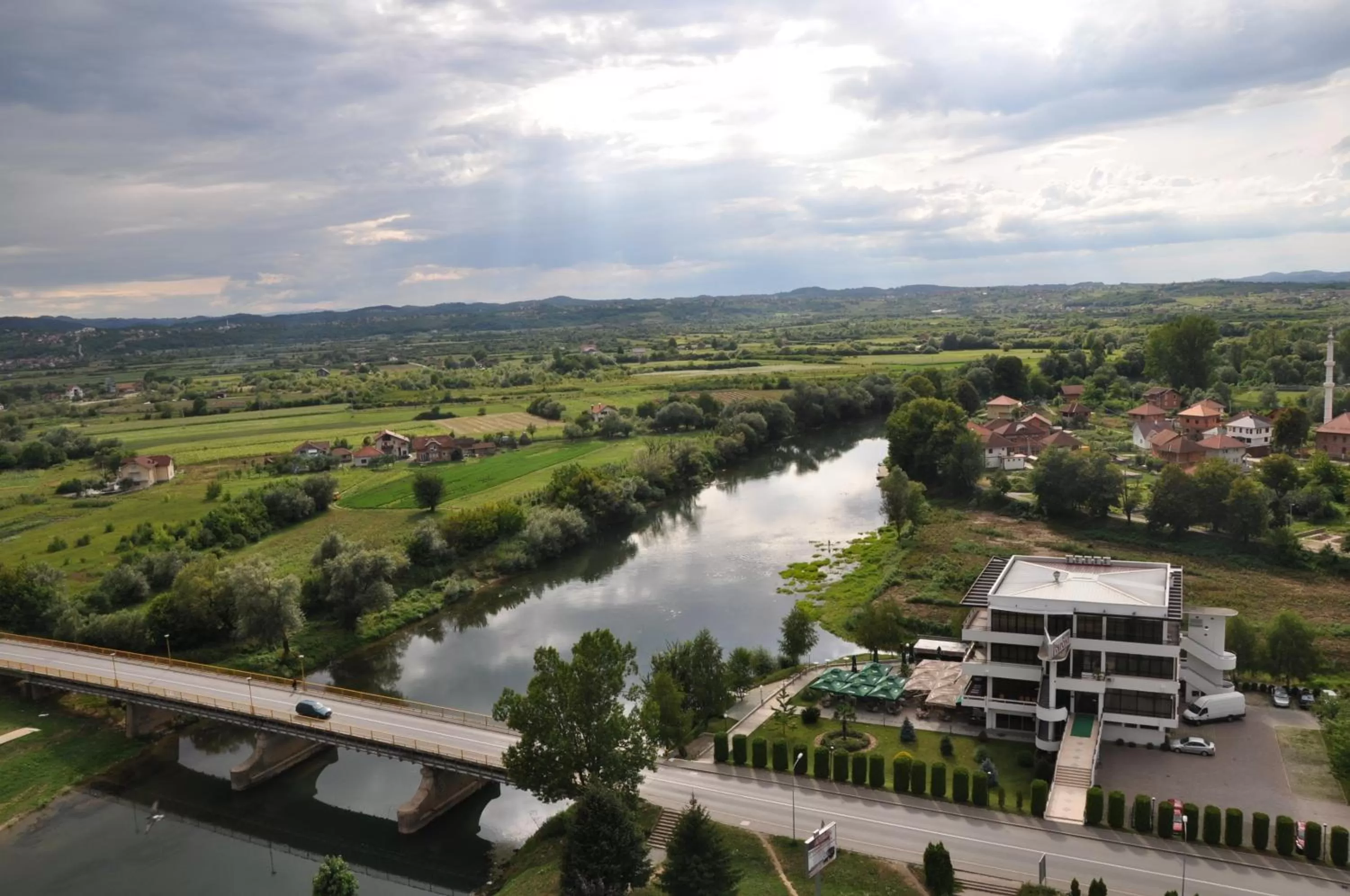 Bird's eye view in Hotel Le Pont
