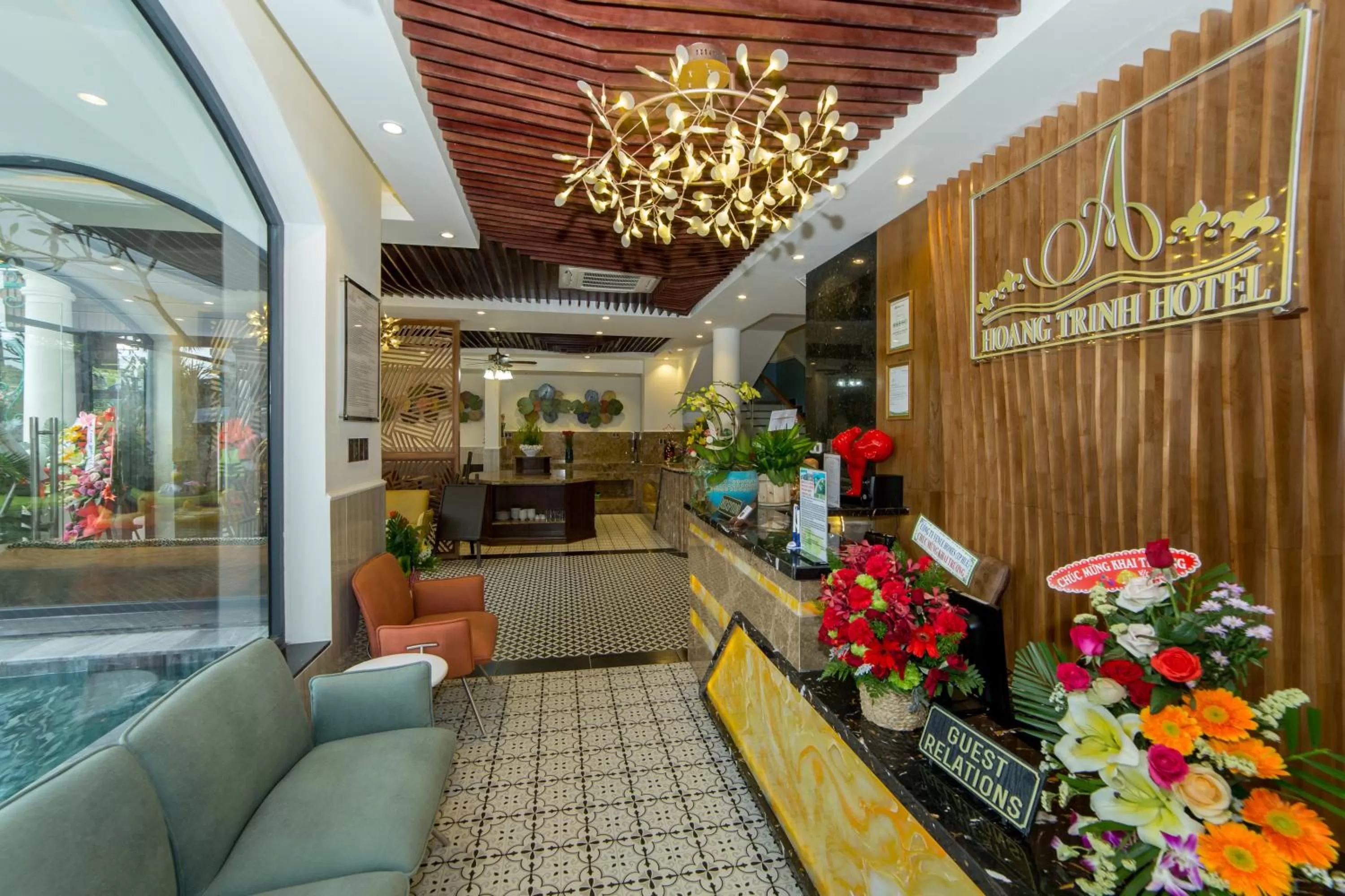 Lobby or reception in Hoang Trinh Hotel