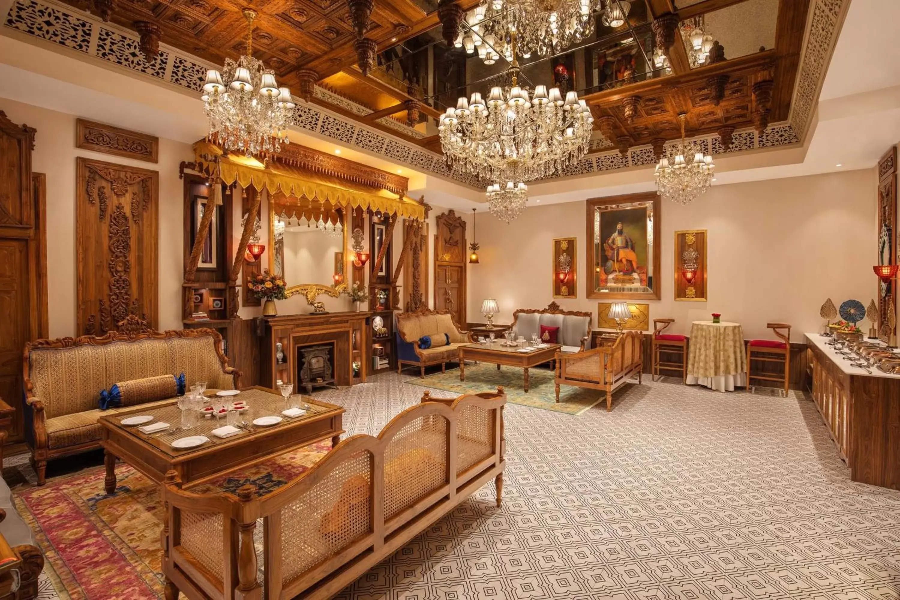 Lounge or bar, Seating Area in Noormahal Palace Hotel