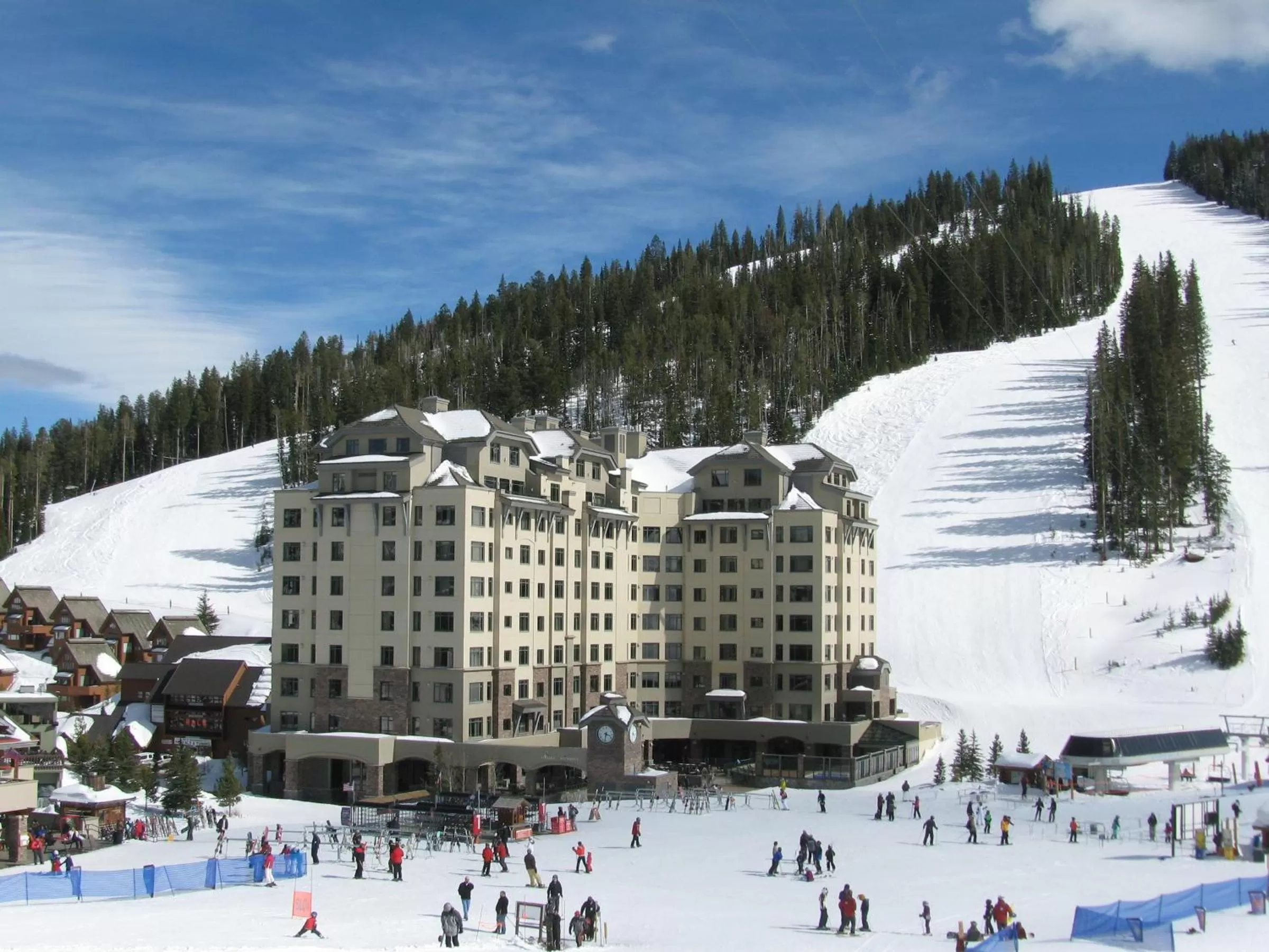 Winter in Summit Hotel at Big Sky Resort