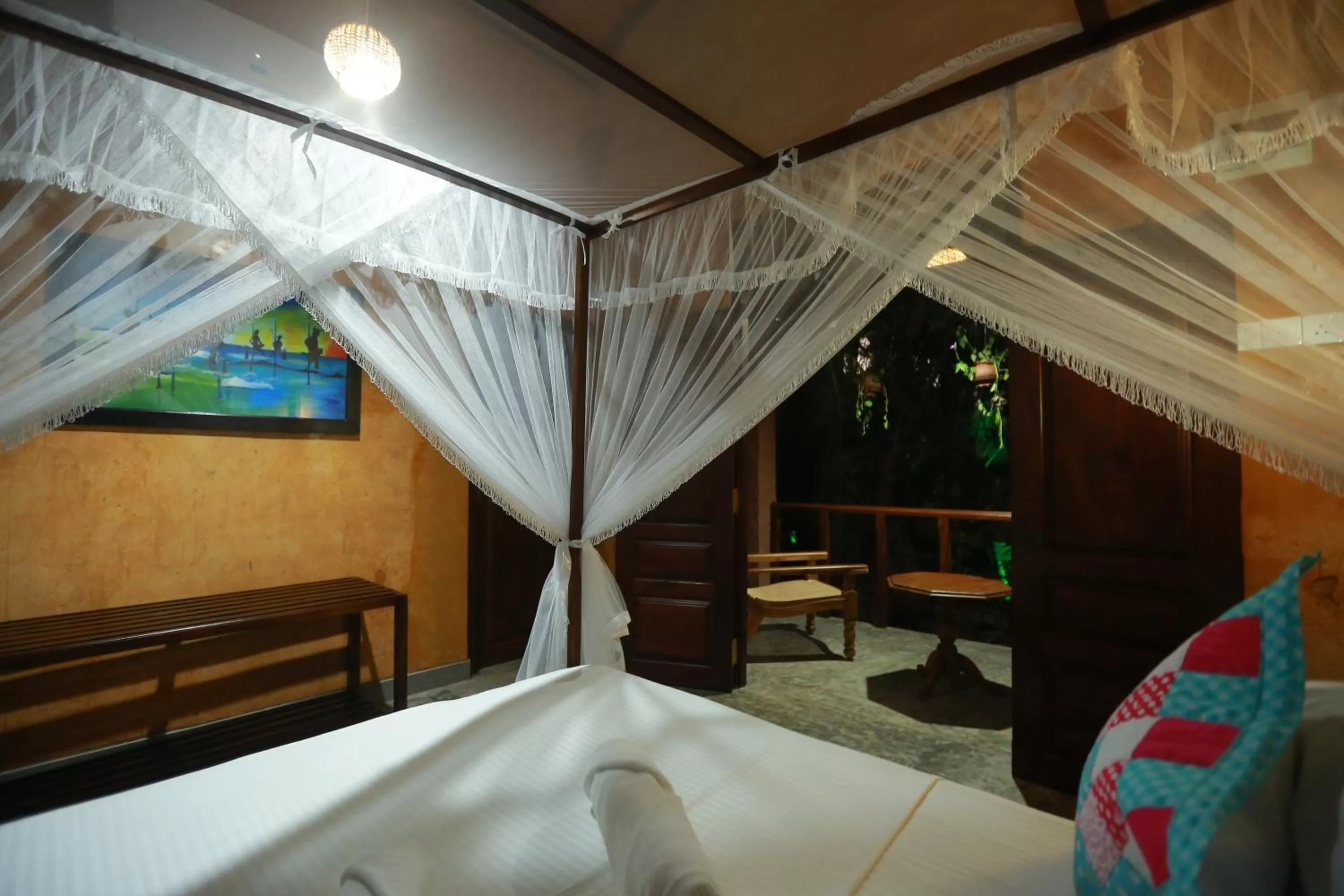 Bedroom, Bed in Limecabanas-srilanka
