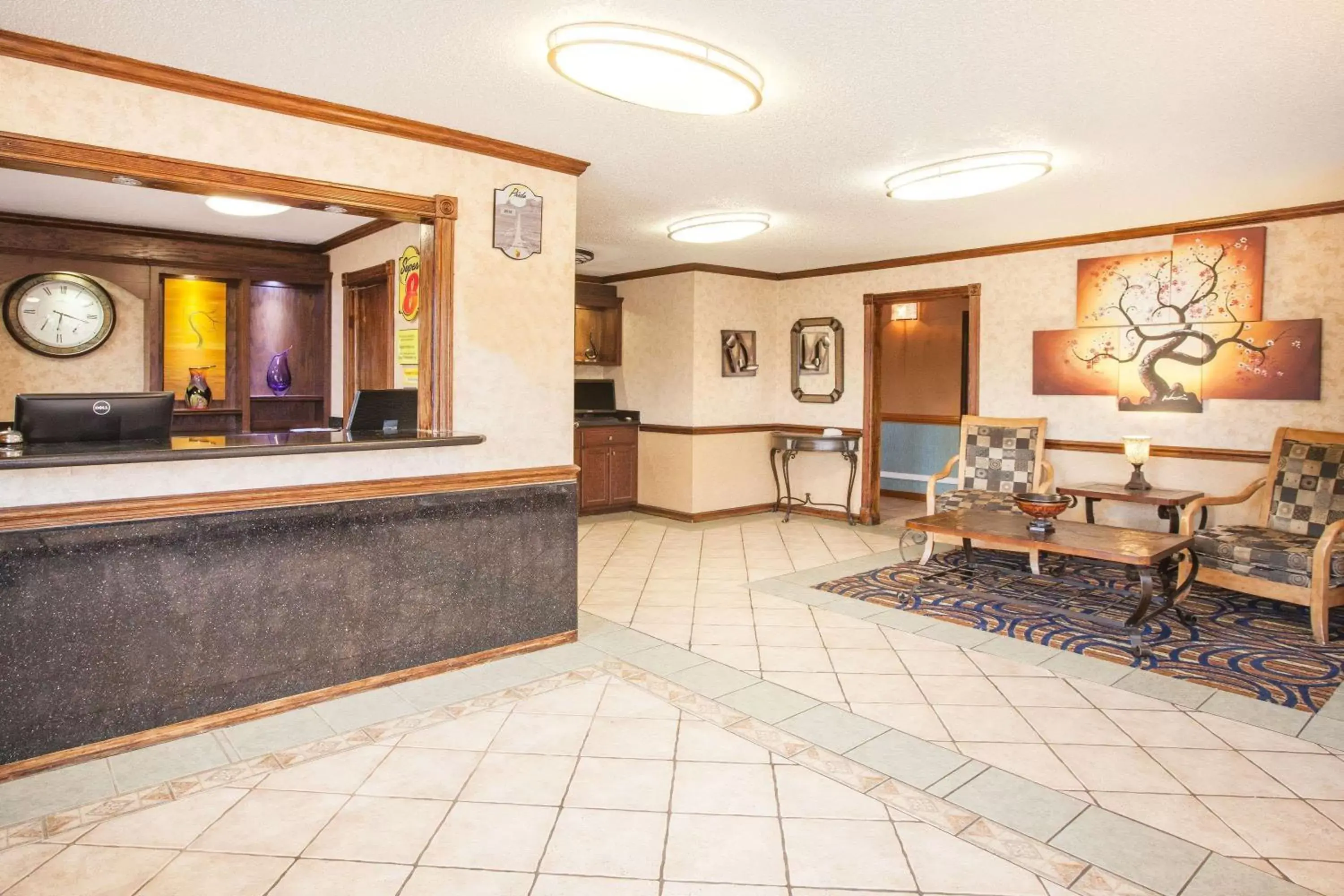 Lobby or reception, Lobby/Reception in Super 8 by Wyndham Van Buren/Ft. Smith Area