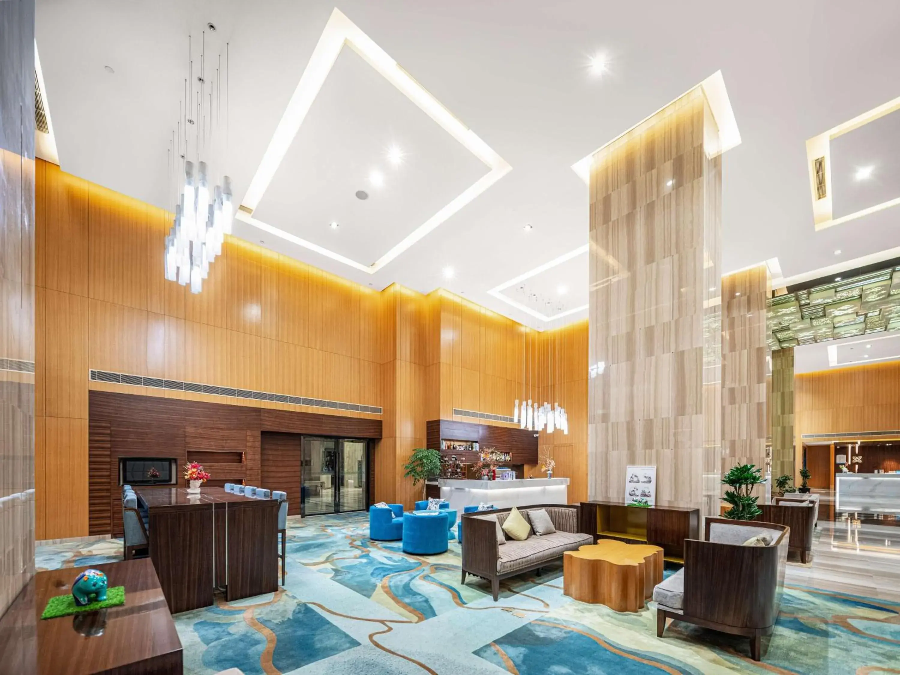 Lobby or reception in Hilton Garden Inn Chengdu Huayang Lobby or reception in Hilton Garden Inn Chengdu Huayang