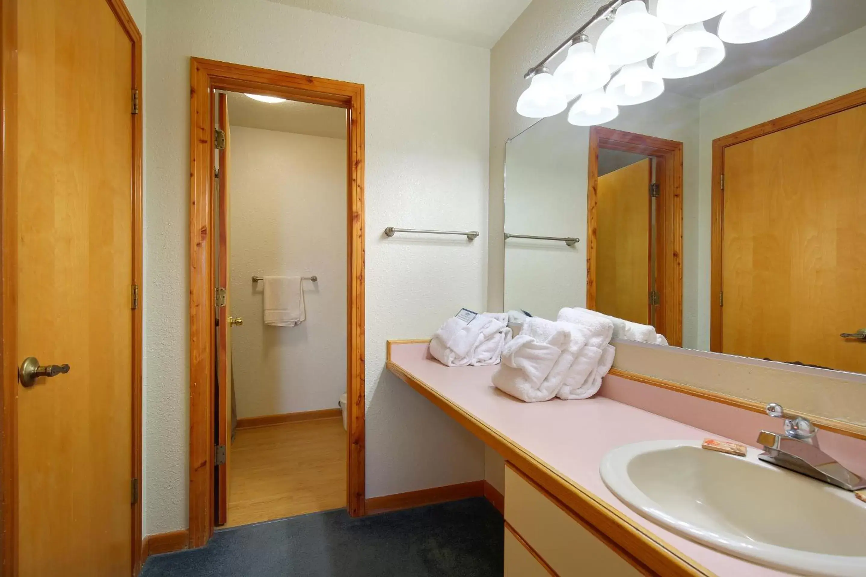 Bathroom in Barrier Island Station, a VRI resort