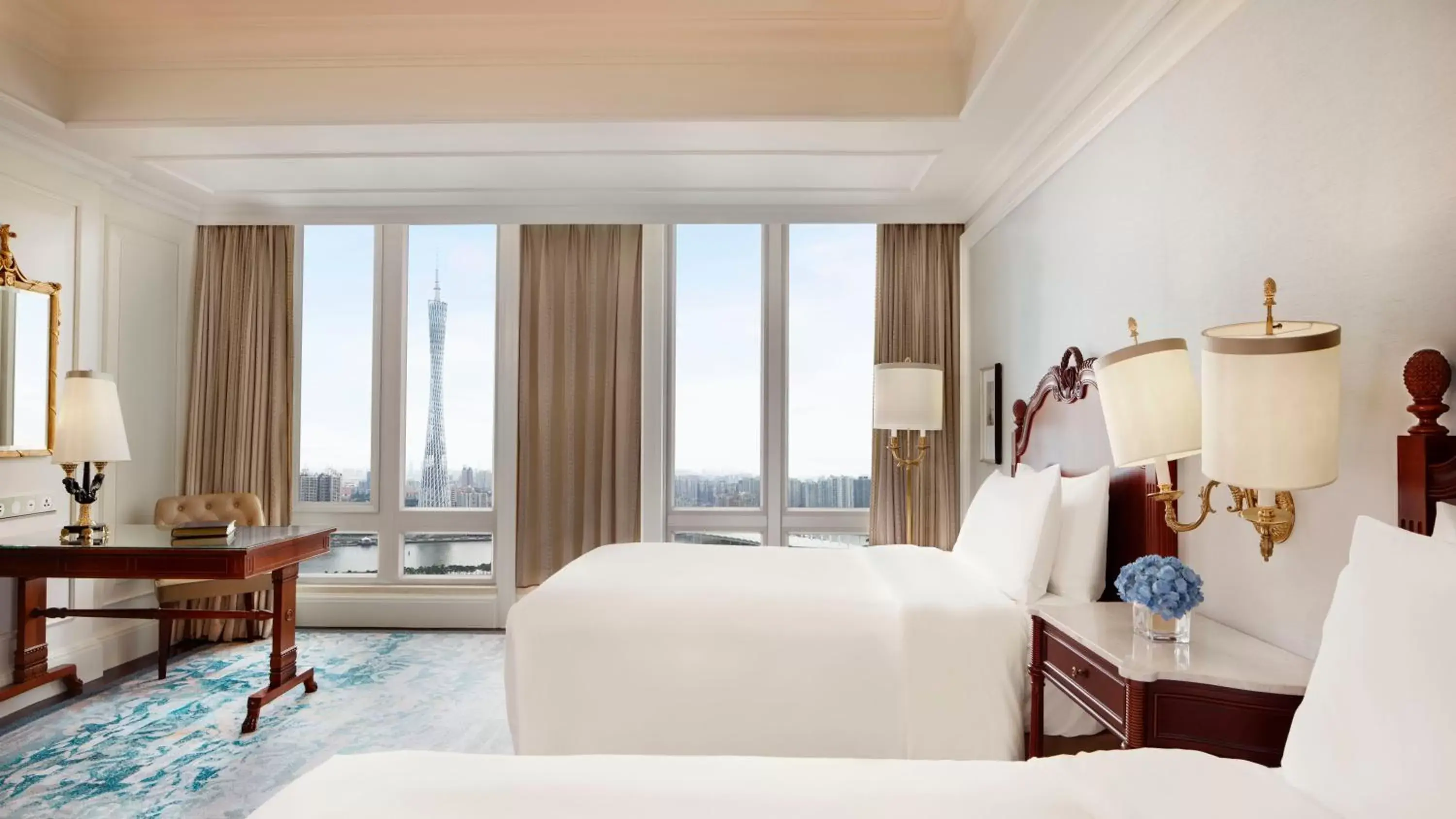 Canton Tower River View Twin Room in The Ritz-Carlton, Guangzhou Canton Tower River View Twin Room in The Ritz-Carlton, Guangzhou