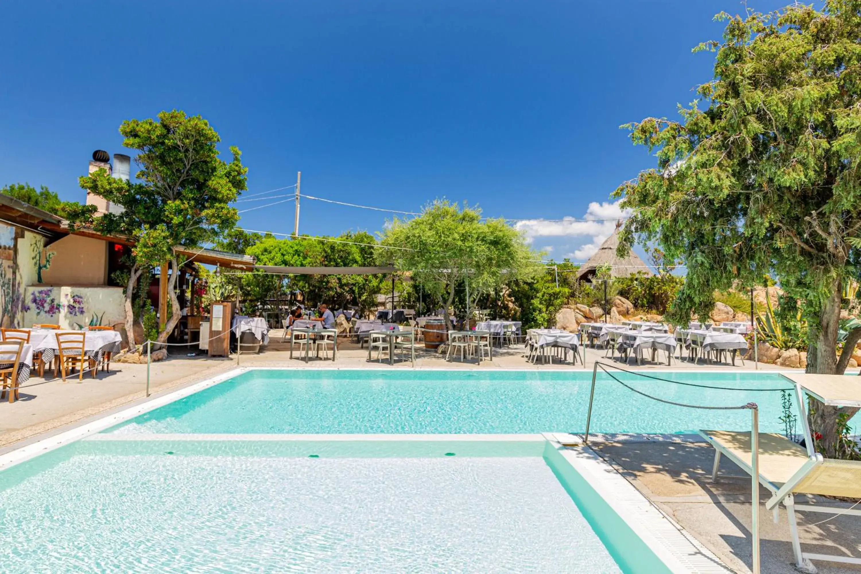 Restaurant/places to eat, Swimming Pool in Residence Hotel Lu Nibareddu