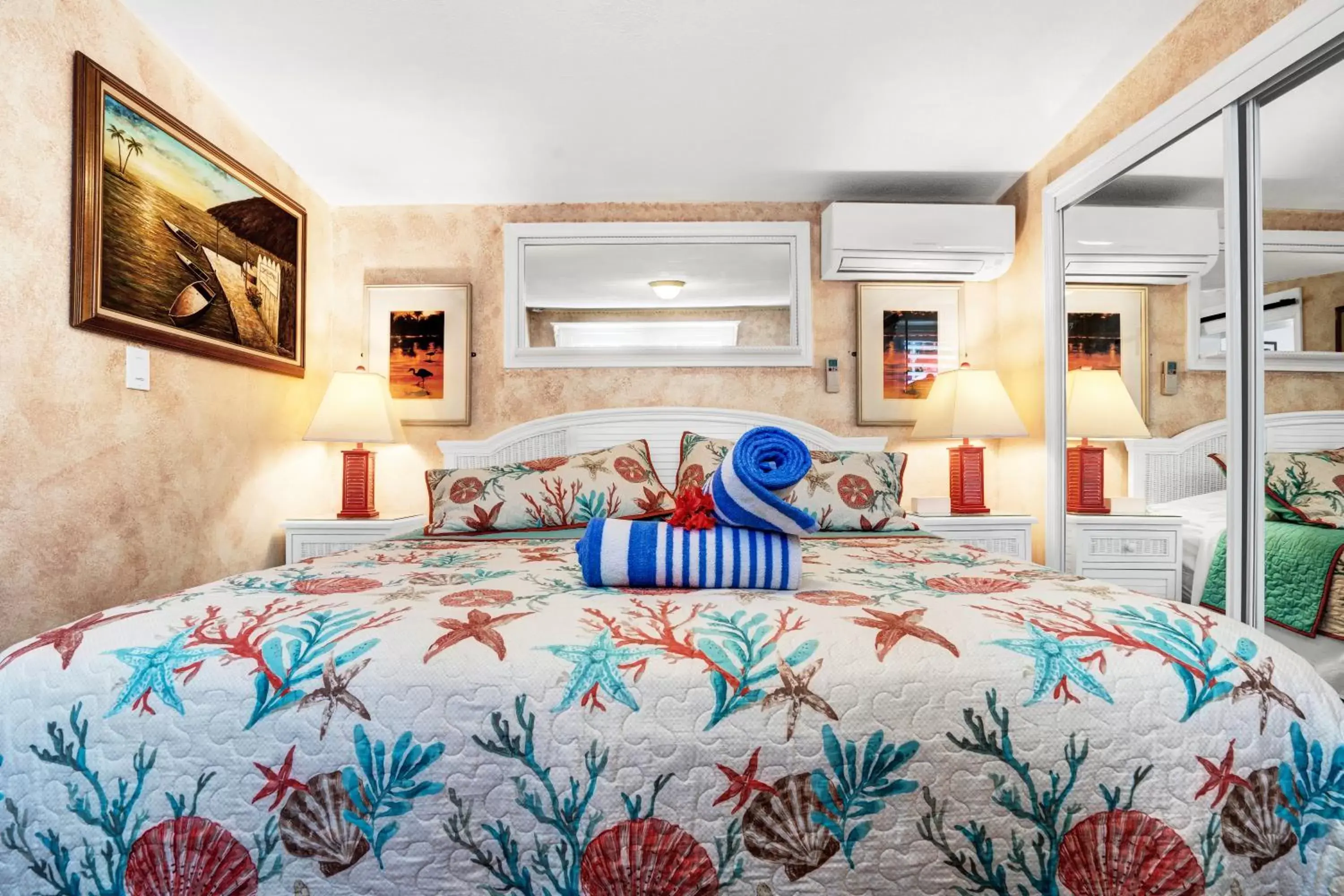 Bed in Island Bay Resort