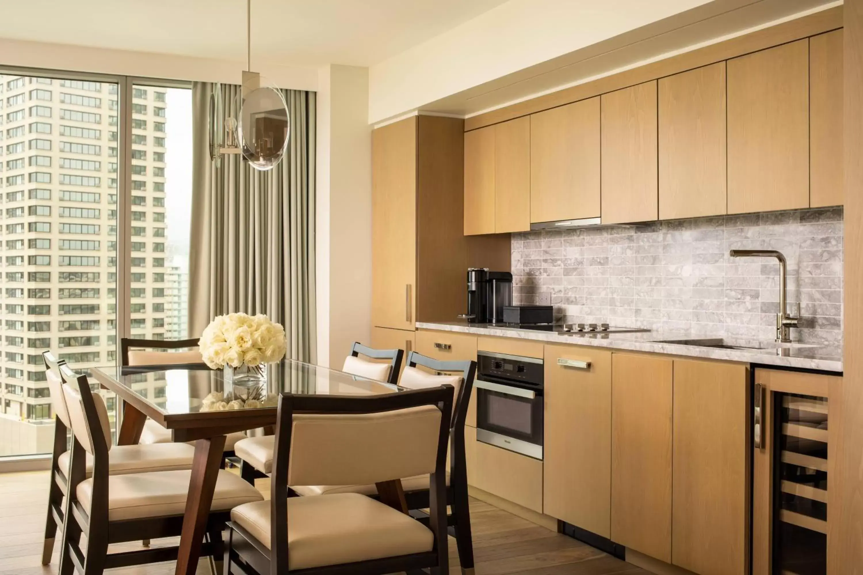 Bedroom, Kitchen/Kitchenette in The Ritz-Carlton Residences, Waikiki Beach Hotel