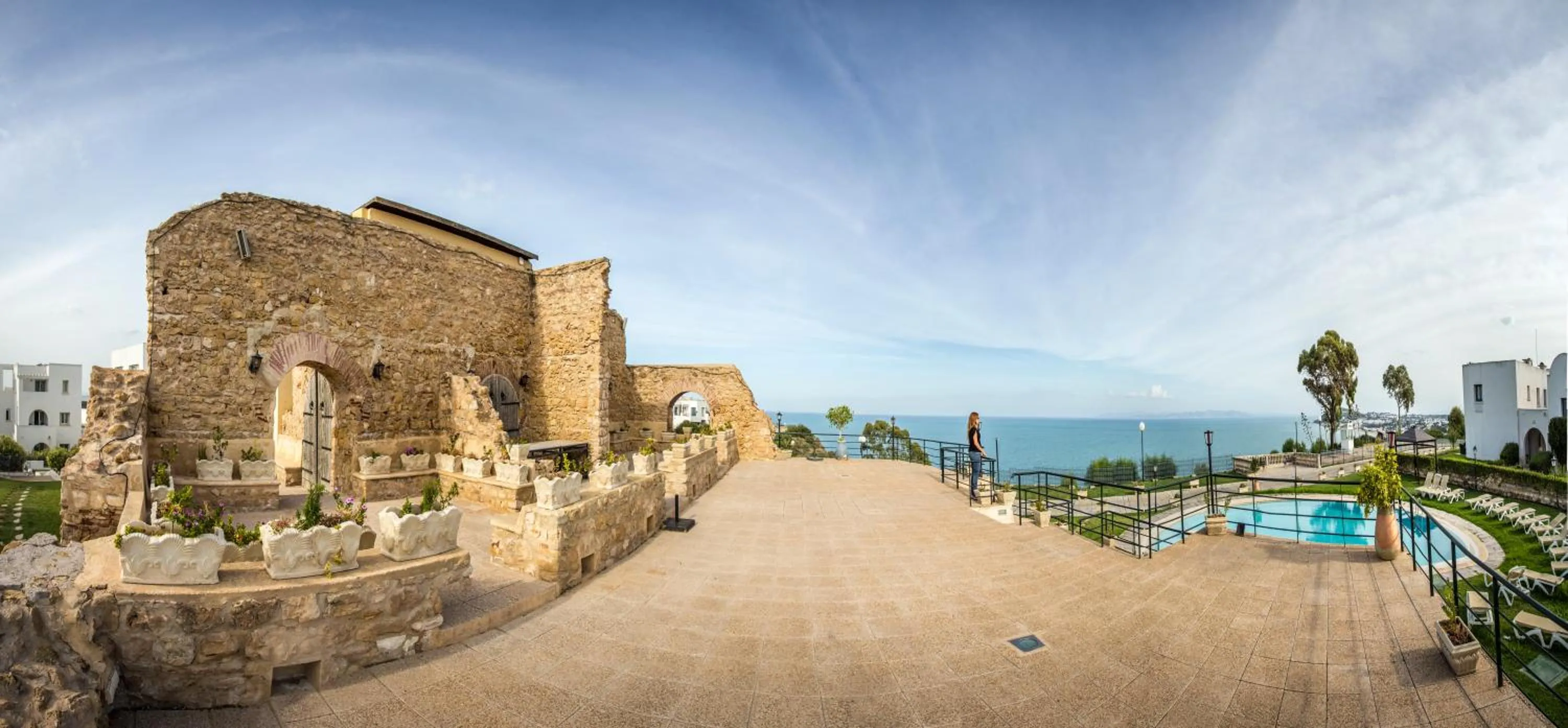 Pool view in Golden Carthage Residences