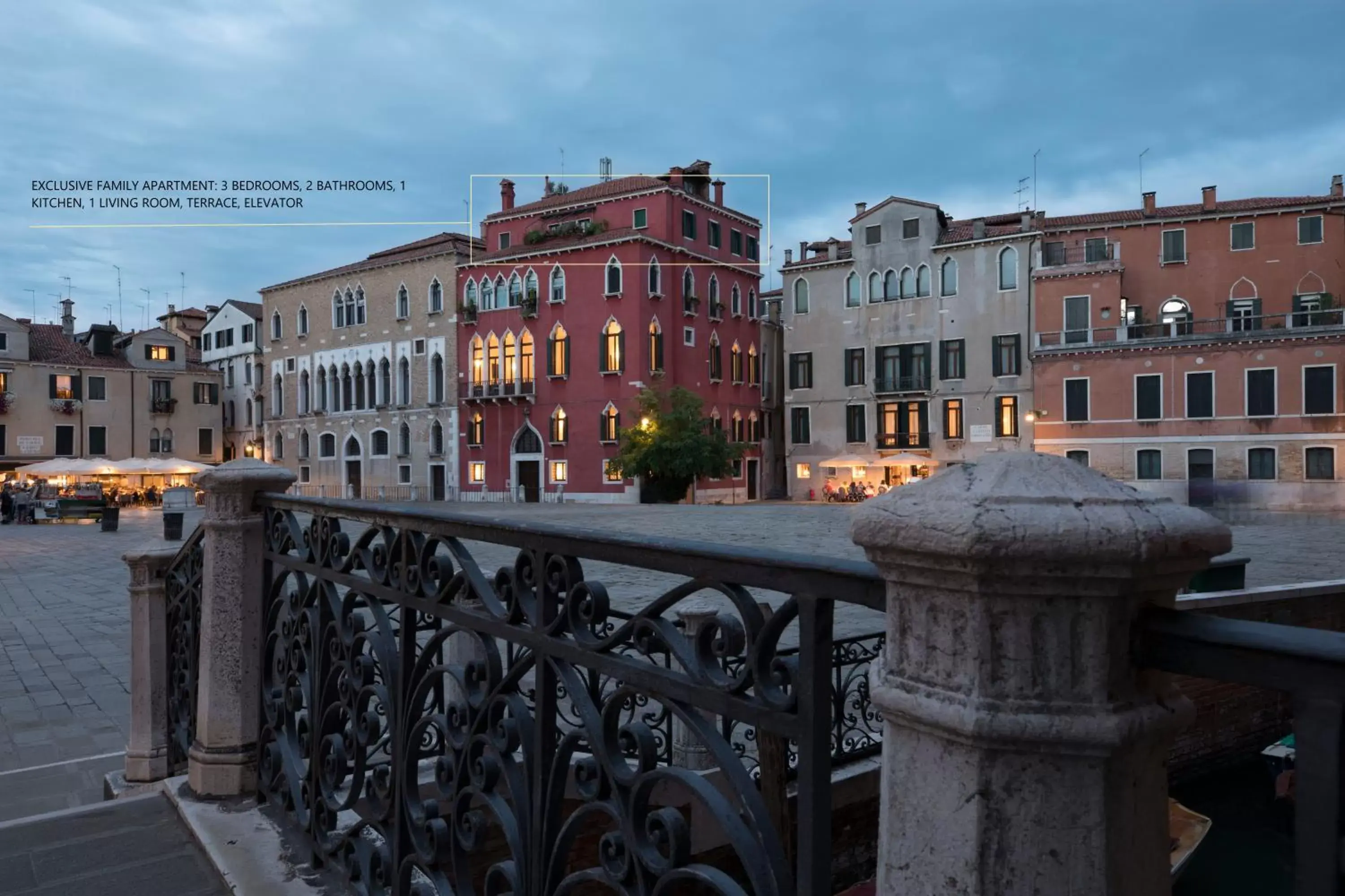 Three-Bedroom Apartment with Terrace -  Separate Building in Palazzo Paruta & Wellness Suites