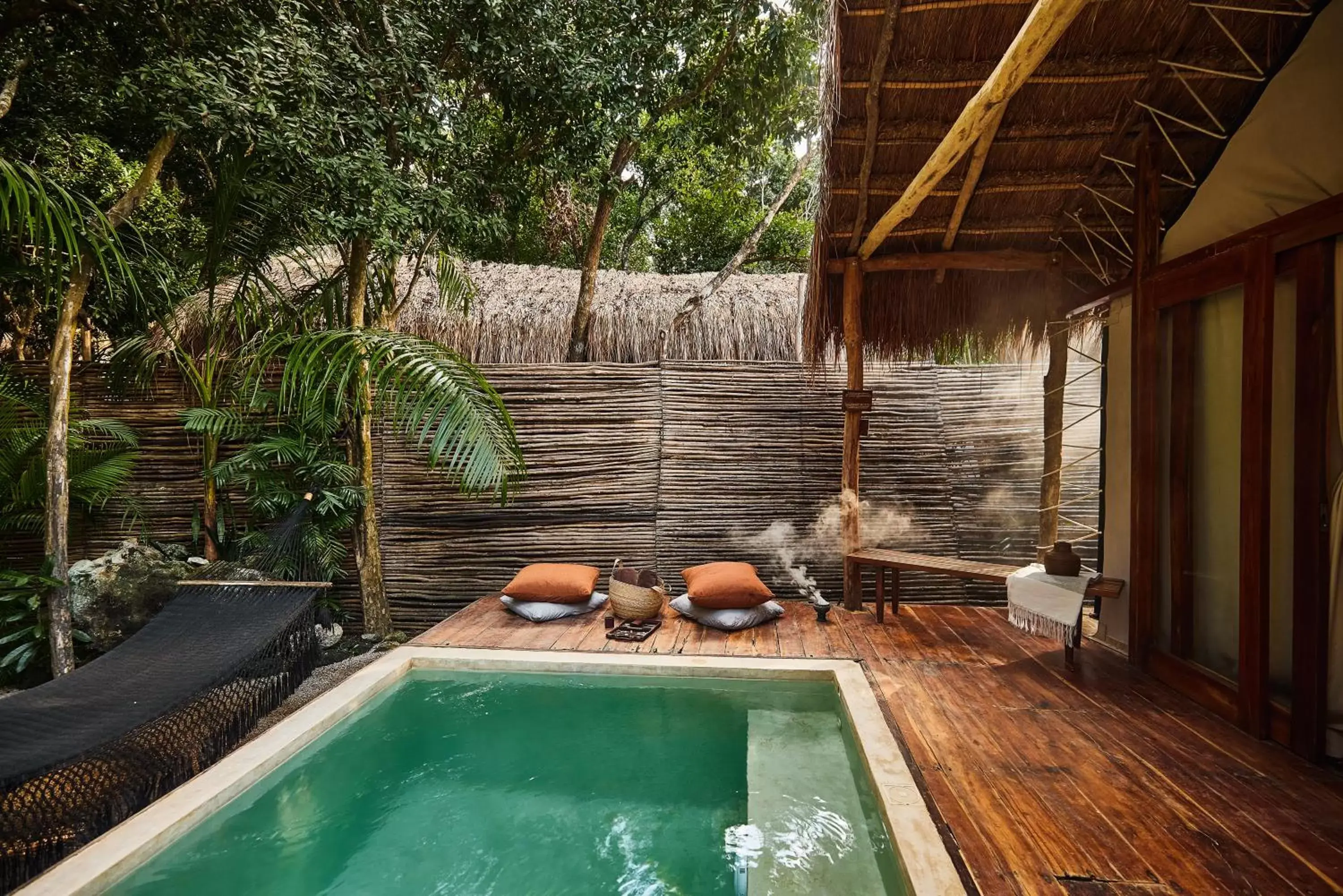 Inner courtyard view, Swimming Pool in Our Habitas Tulum