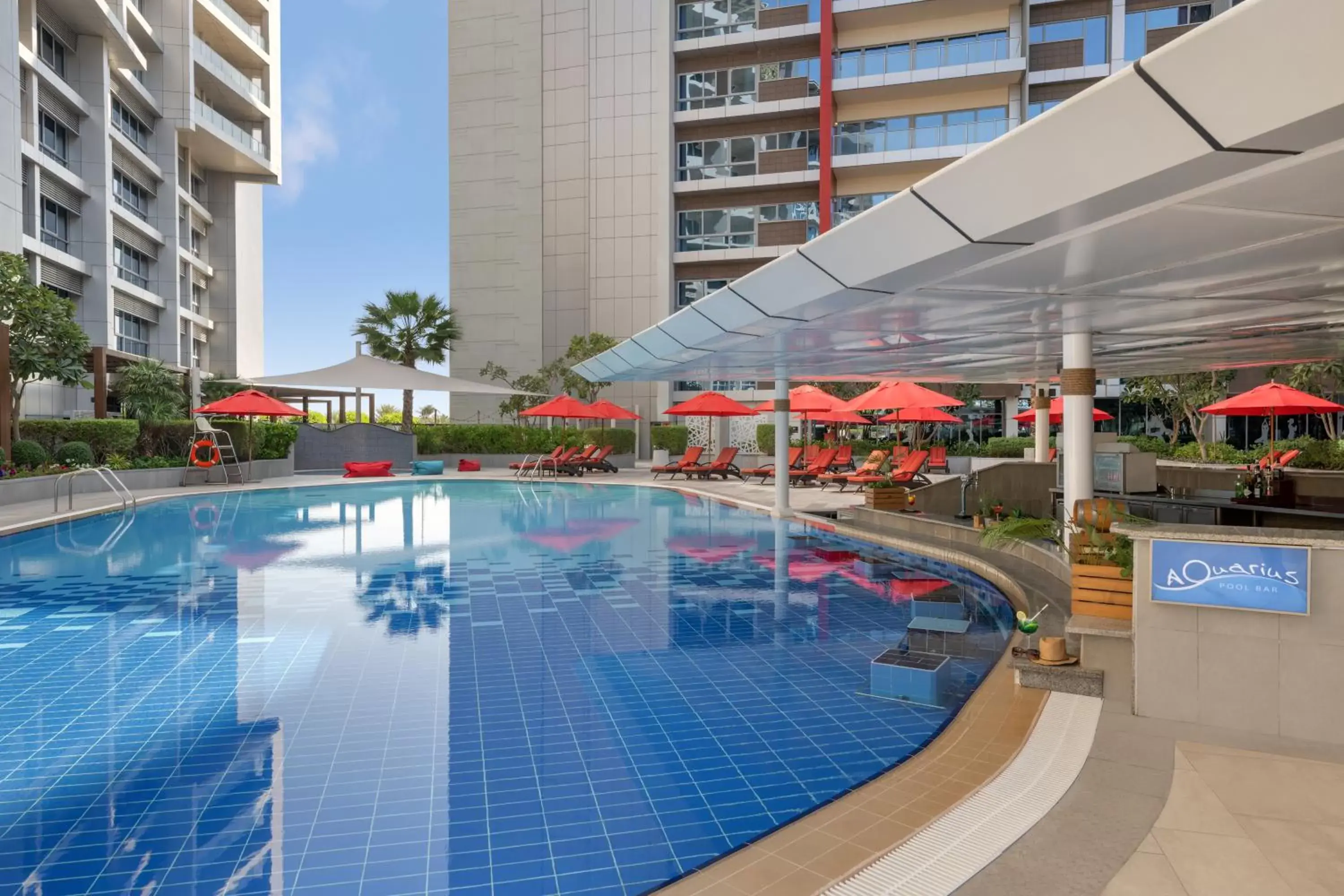 Pool view, Swimming Pool in Park Rotana Abu Dhabi