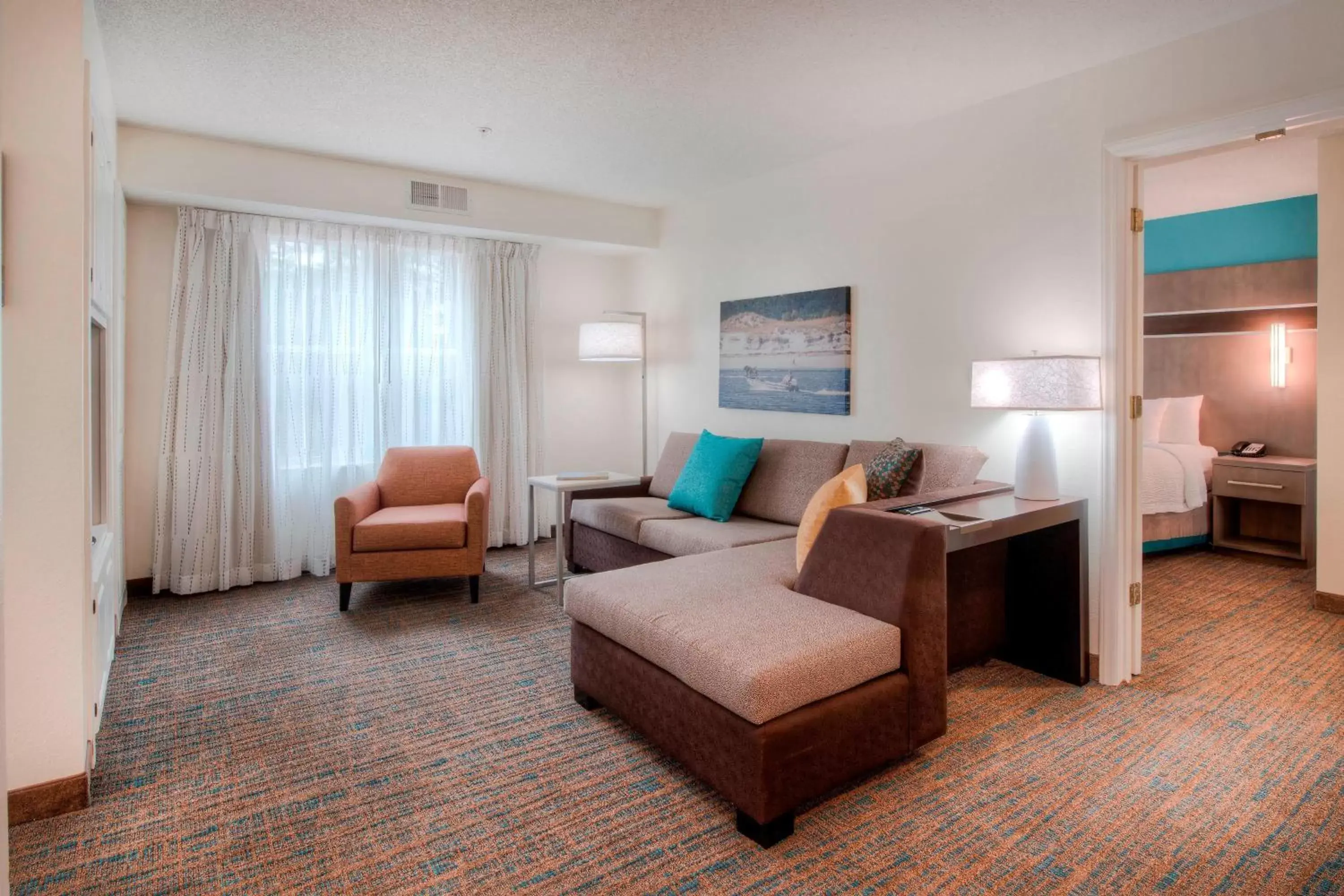 Living room, Seating Area in Residence Inn by Marriott Wilmington Landfall
