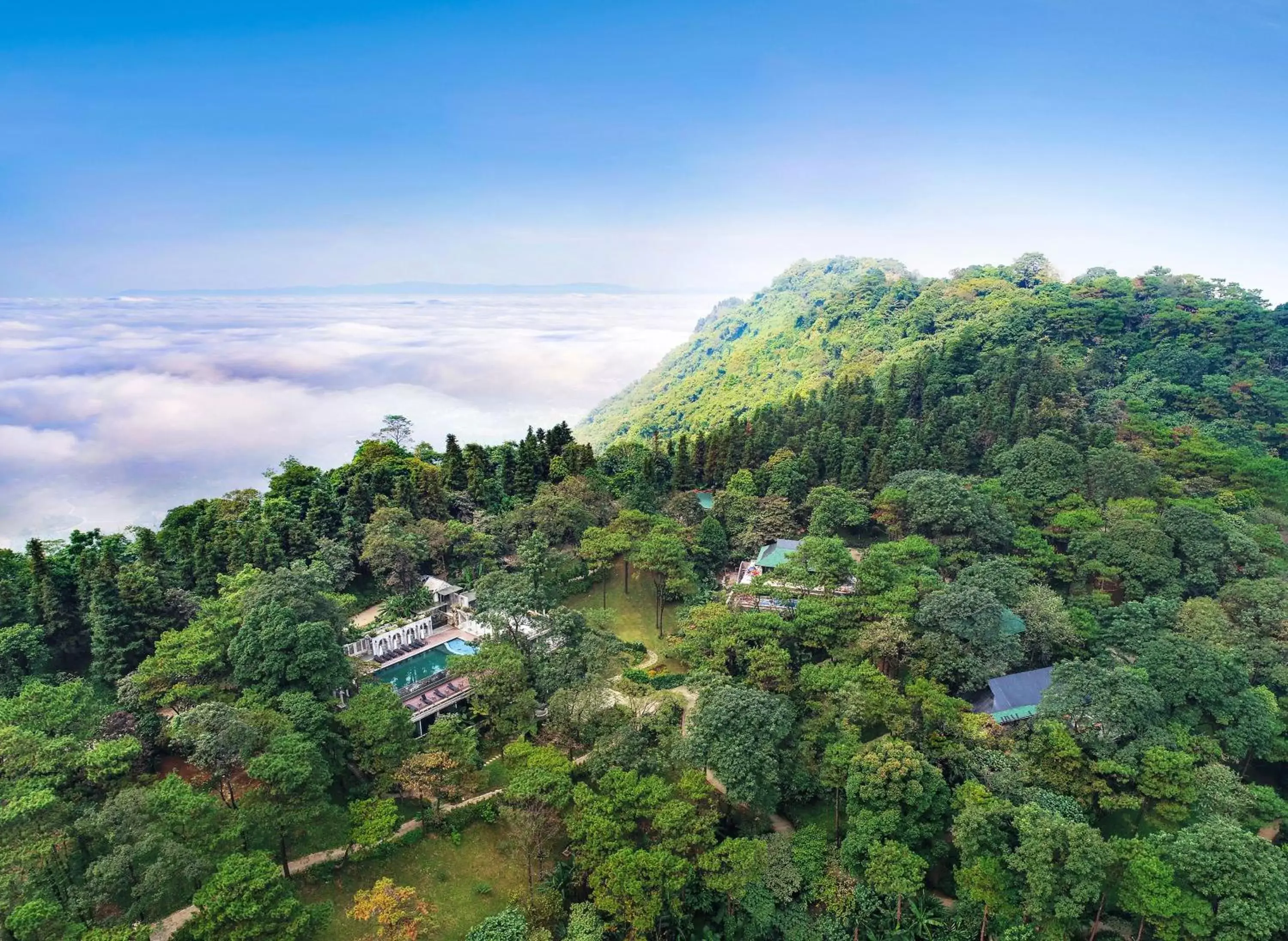 Day, Bird's-eye View in Melia Ba Vi Mountain Retreat